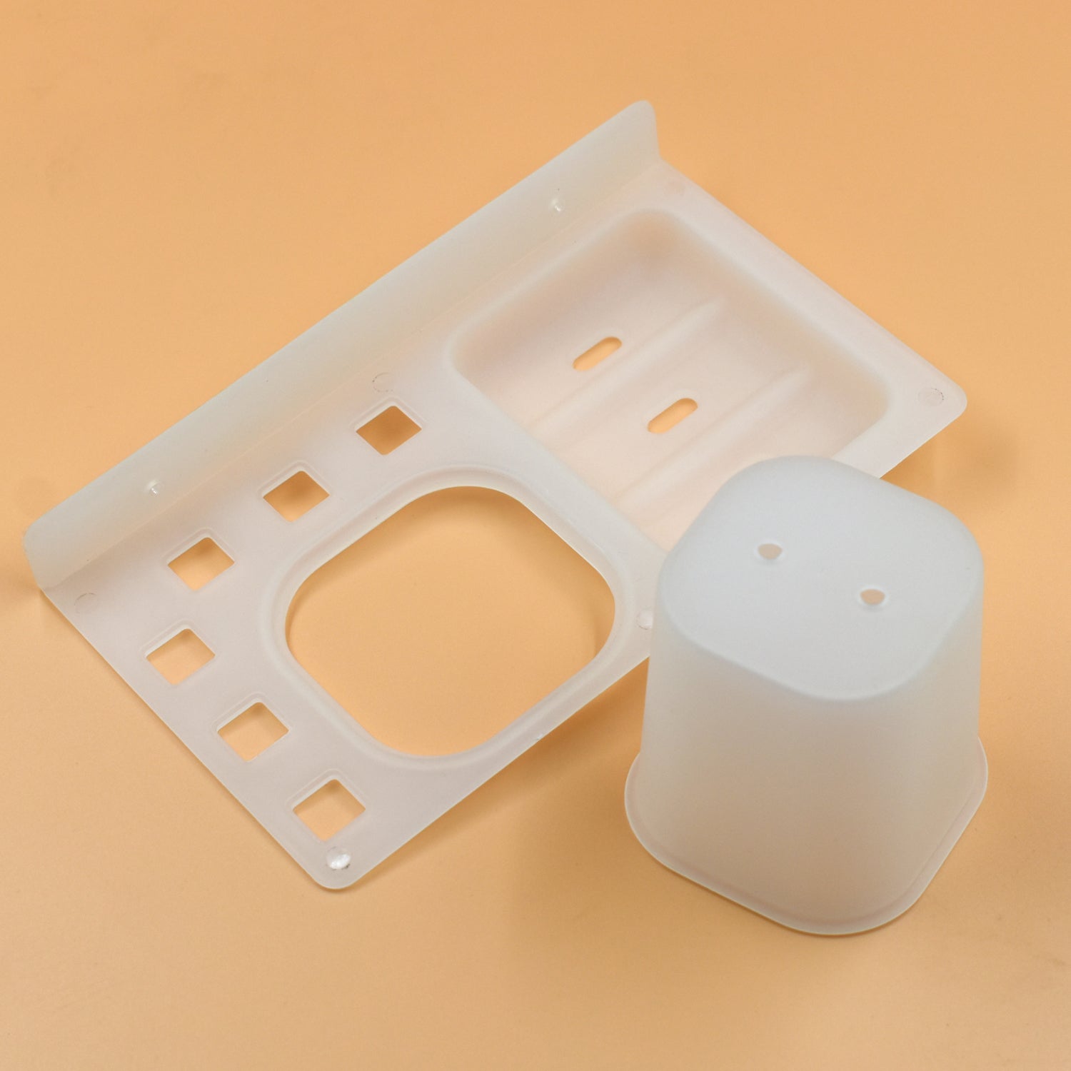 3 in 1 Plastic Soap Dish and plastic soap dish tray used in bathroom and kitchen purposes. - Springkart 