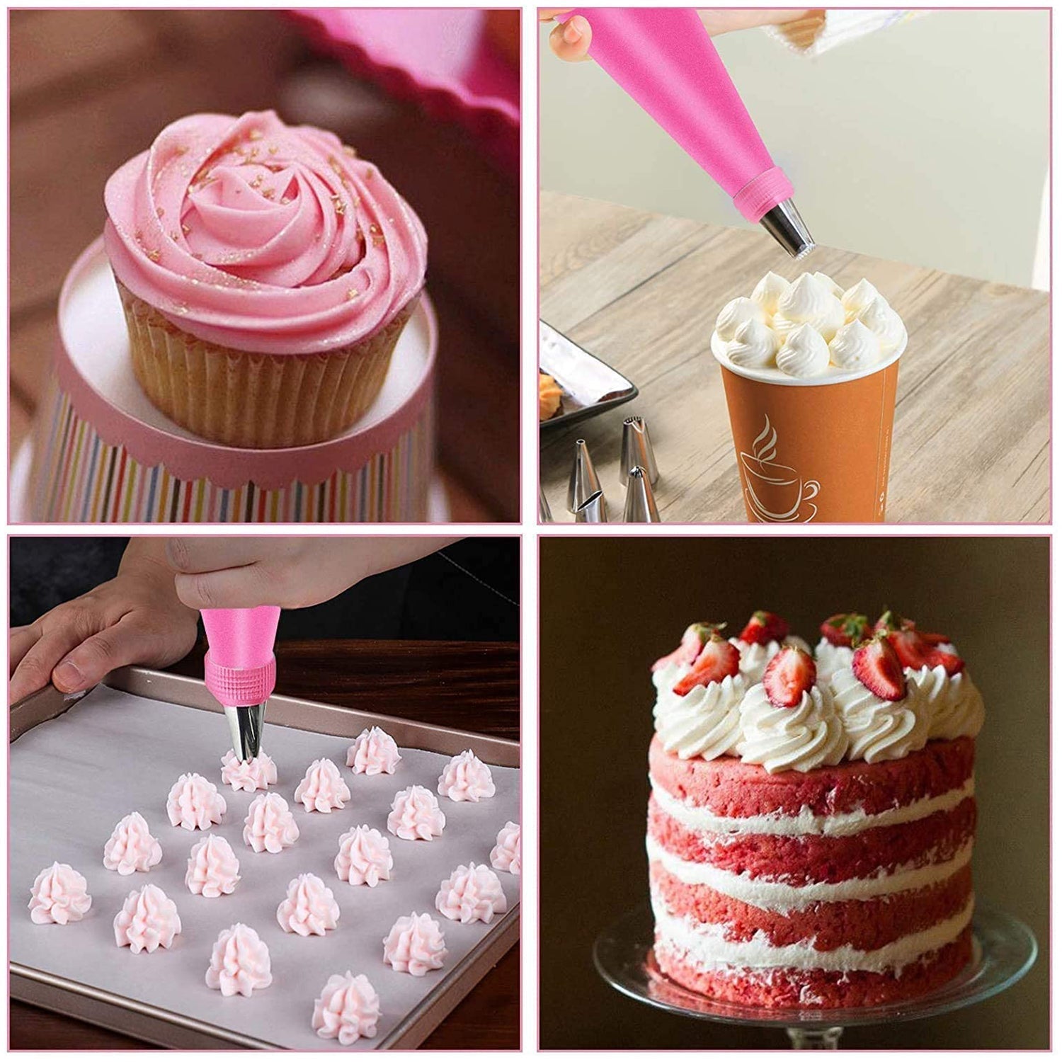 Cake Nozzle Set for Pastry Decorations (55-Piece) - Springkart 
