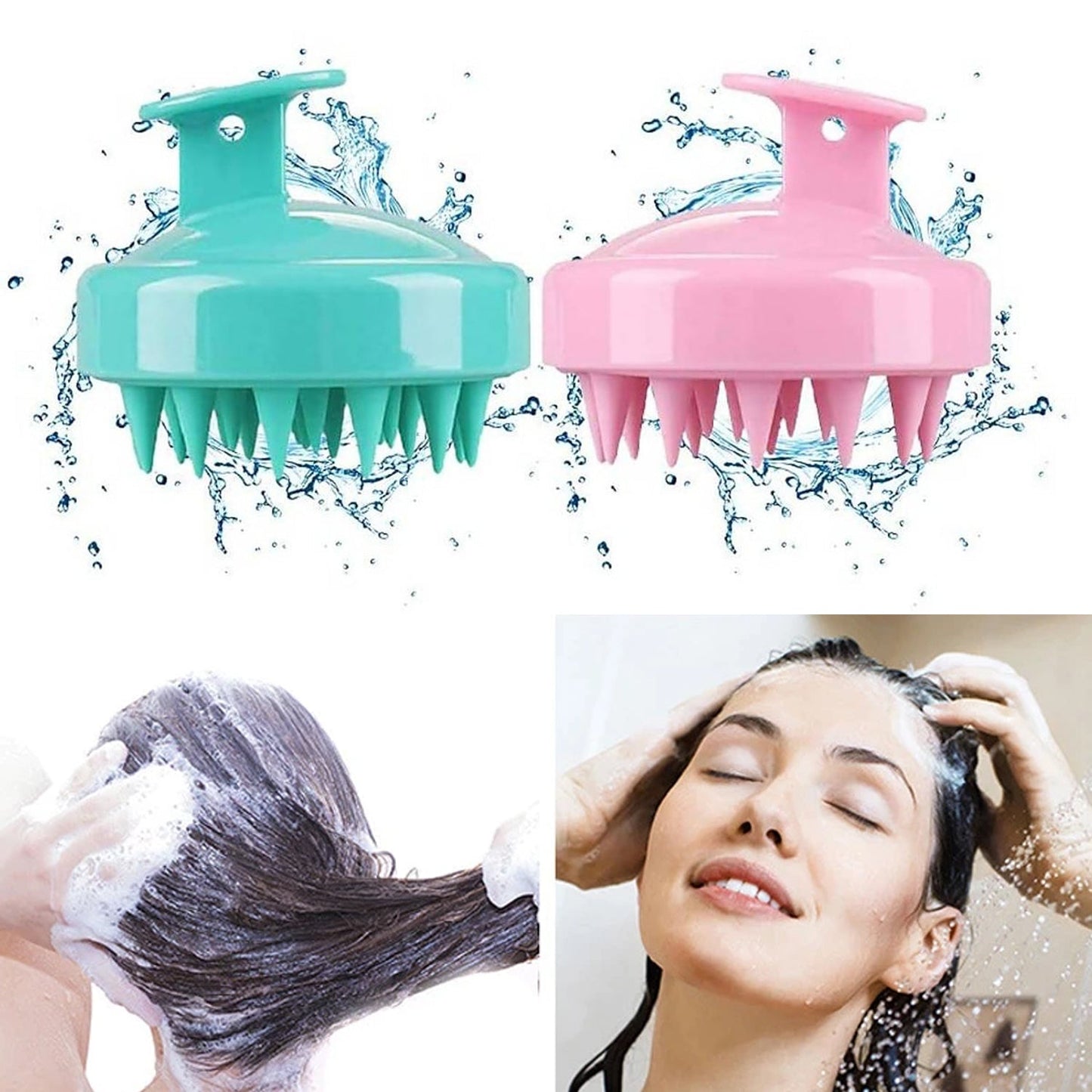 Hair Scalp Adjustable Massager Shampoo Brush,Scalp Shampoo Brush - Springkart 