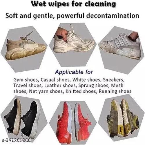 PARISHABH (Pack of 80) Shoe Cleaner Wet Wipes Shoe Cleaning Wipes Sneaker Wipes for Shoes Quick Remove Dirt Stain Shoe Cleaner Wipes Shoe Wipes for Sneakers Cleaning Kit - Springkart 