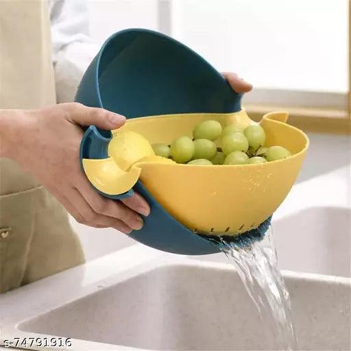 Multifunctional Washing Fruit Vegetables Draining Basket Strainer Bowl - Springkart 