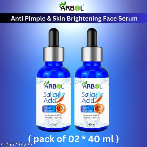 Salicylic Acid FACE serum Professional Anti-Aging & Wrinkle Reducer (40 ml) pack of 02