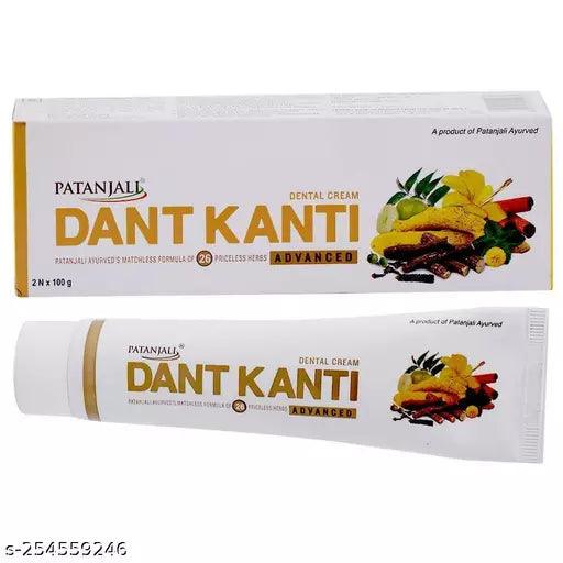 Patanjali Dant Kanti Advanced Dental Cream Pack of 2 (100 gm) - Springkart 