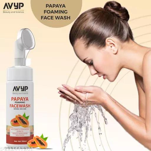 Foaming Papaya for Deep Cleaning | All Skin Types Face Wash (150 ml) PACK OF 3