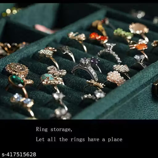 Green Jewelry Box Organizer, 3 Layers Jewelry Organizer With Lock Jewelry Holder For Girls