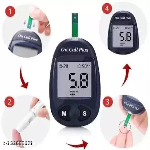 Blood Glucose Monitor with 10 Strips - Springkart 