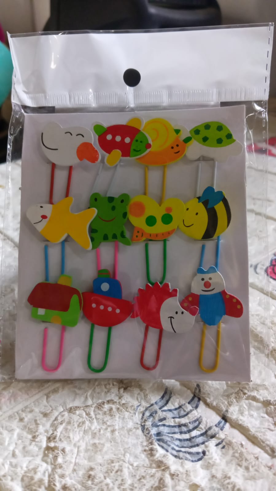 Multifunction Cartoon Paper Clips, Durable & Rustproof, Colored Paper Clips for Paperwork, DIY Work, classify Documents, Bookmark, Snacks Bag Clips, Suitable for Home, School, Office (12 Pcs Set) - Springkart 