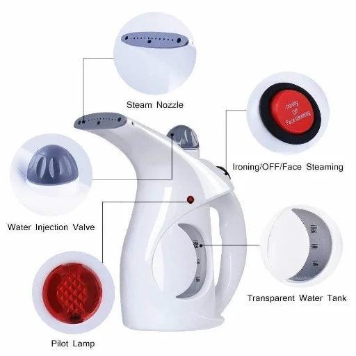 Portable Steam Thermal Spa Steamer for Beauty Salon Family Fabric Steam Brush, Facial Steamer for Cold and Cough - Springkart 