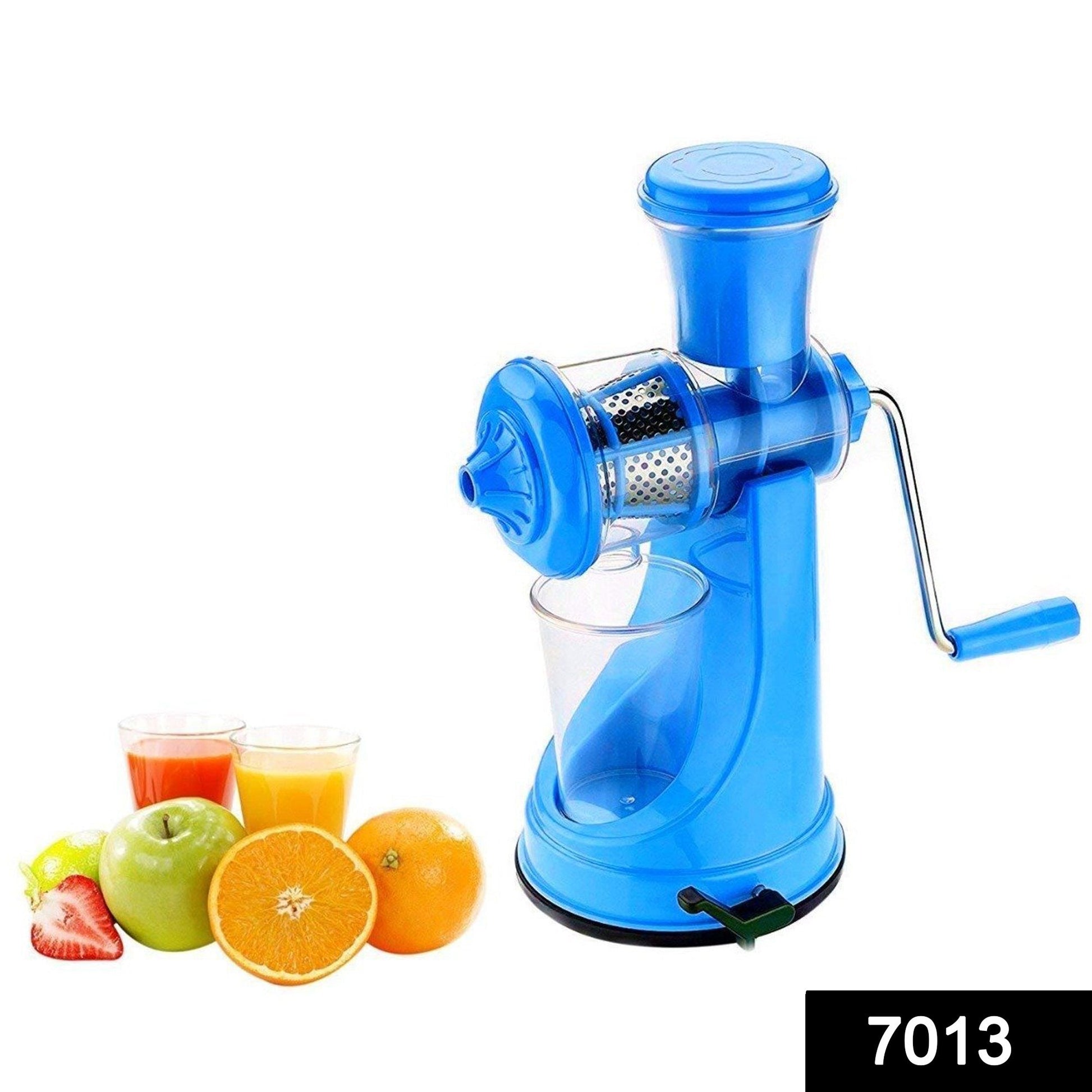 Manual Fruit Vegetable Juicer with Strainer (Multicolour) - Springkart 