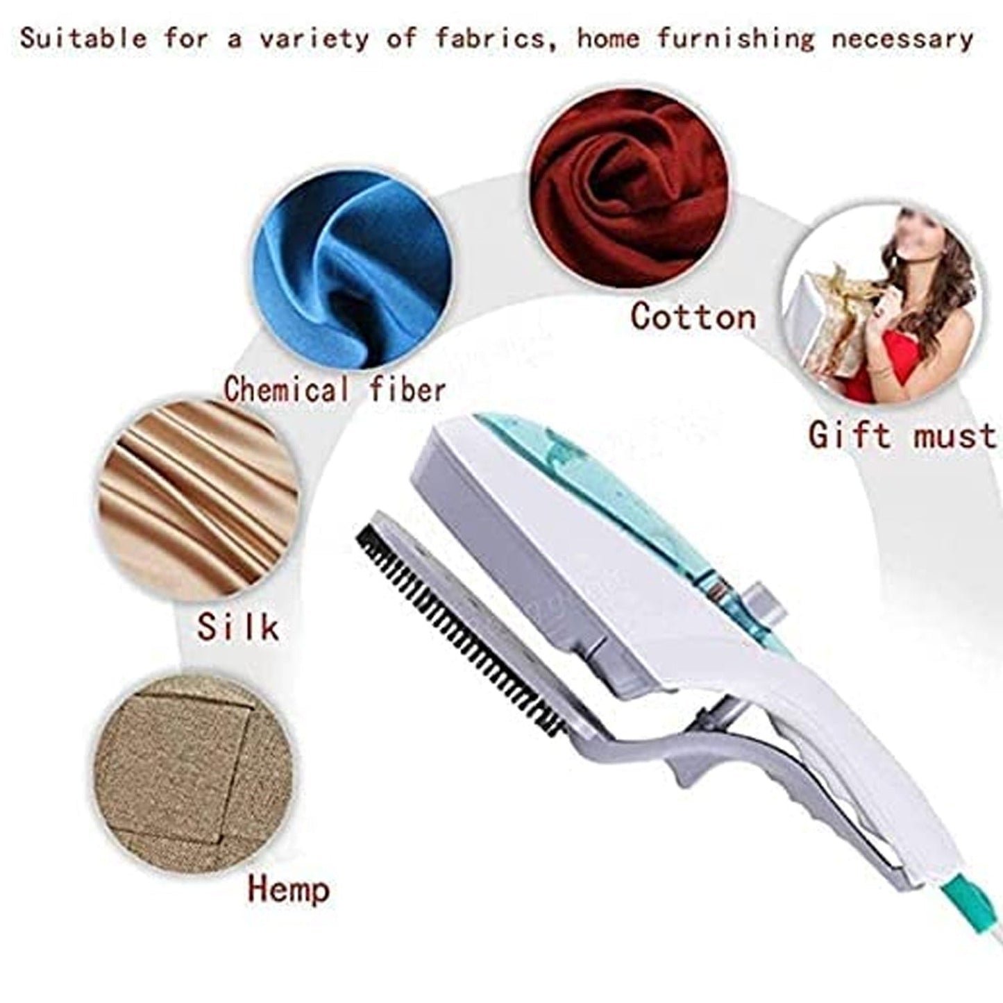 Portable ironing machine,1 Set Steam Iron Hand Held Crease Removal Portable Ironing Clothes ABS Brush Plush Toy Garment Steamer for Home Steam Iron, for Clothes, Travel Steamer - Springkart 