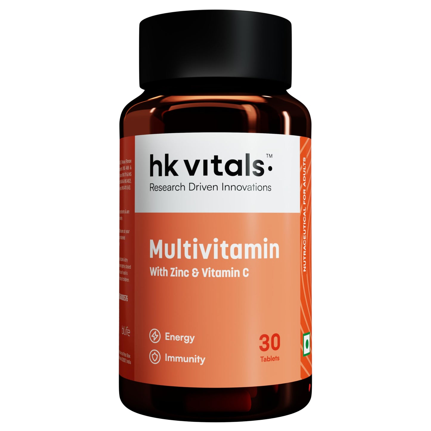 HealthKart hk vitals Multivitamin with Probiotics (60 capsules) | For Men and Women | Vitamin C, Vitamin B, Vitamin D, & Zinc, Supports Immunity and Gut Health, 1 count - Springkart 
