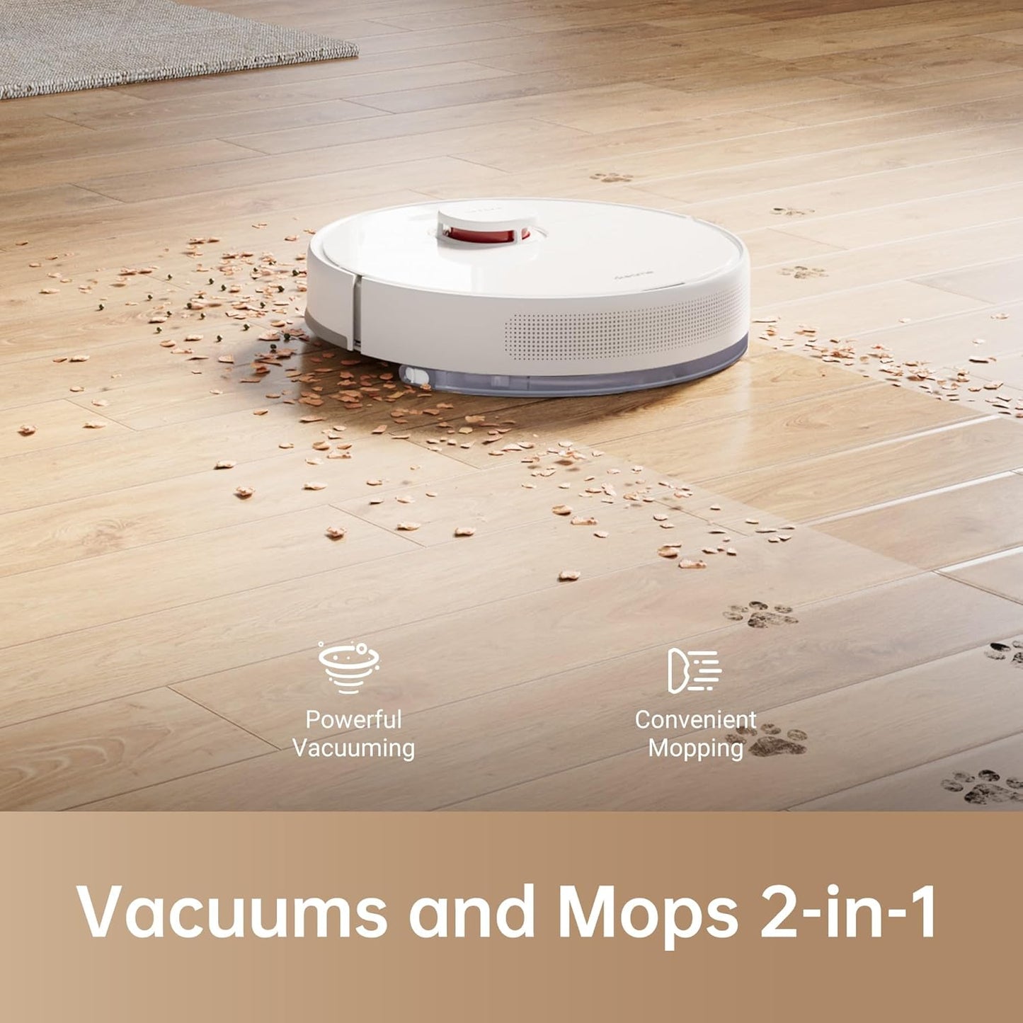 DREAME F9 Pro Robot Vacuum Cleaner and Mop 2-in-1, Mapping for Multiple Floors, Lidar Navigation, 150-Min Runtime, Vacuum Cleaner and Mop Robot, WiFi/App/Alexa, 2500 Pa