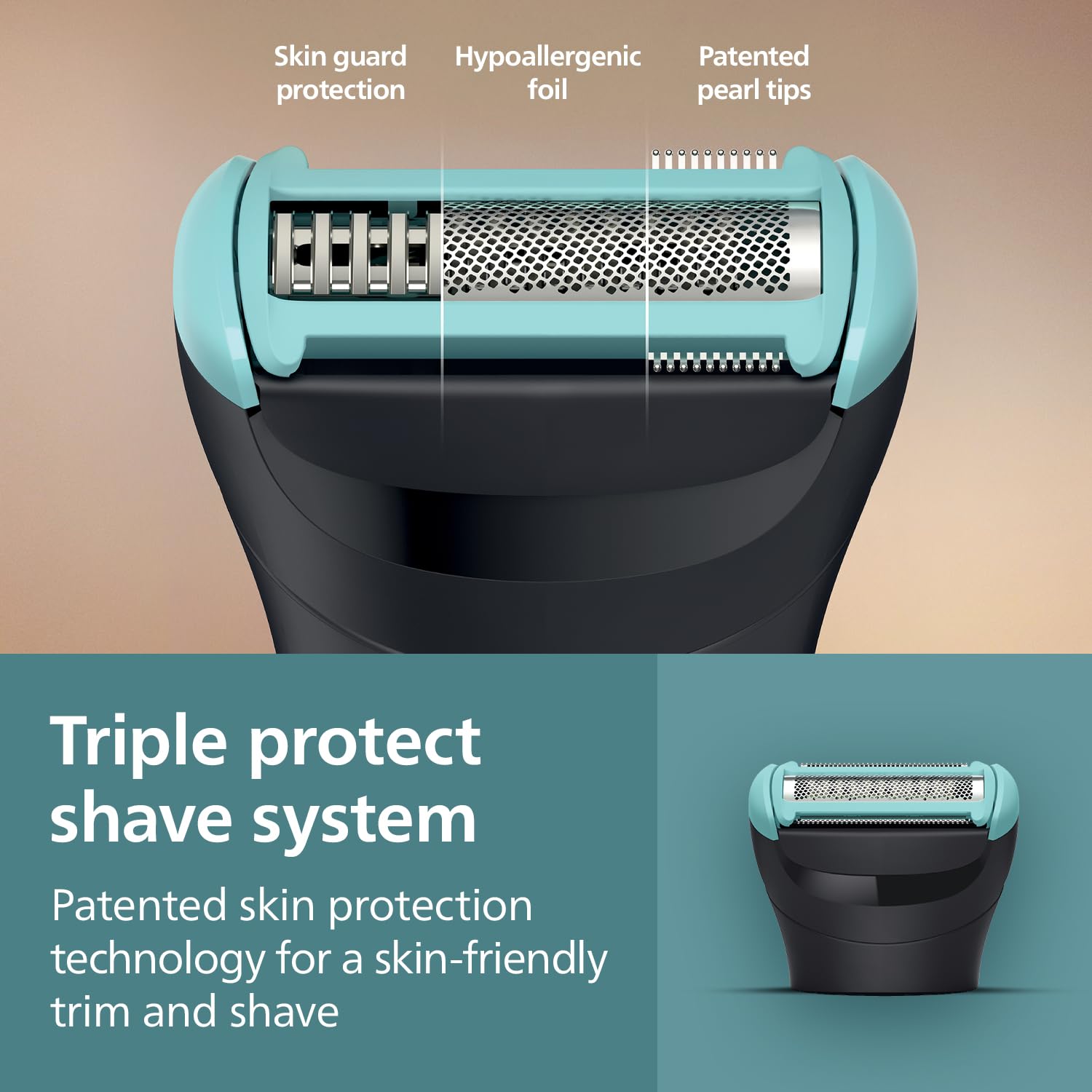 Philips Body & Balls Trimmer for Men Private Parts | Back Attachment | Clinically Tested on Sensitive Skin | Skin Safe Intimate Grooming | 100% Showerproof | 100min runtime | 5yrs* Warranty | BG5475