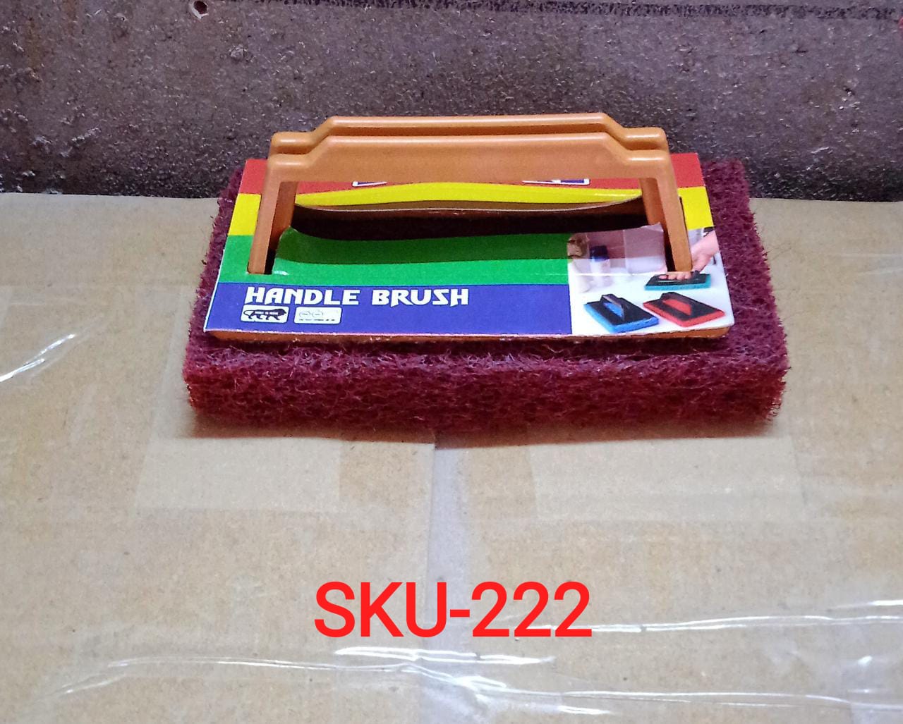 Handle Scrubber Brush widely used by all types of peoples for washing utensils and stuffs in all kinds of bathroom and kitchen places etc. - Springkart 