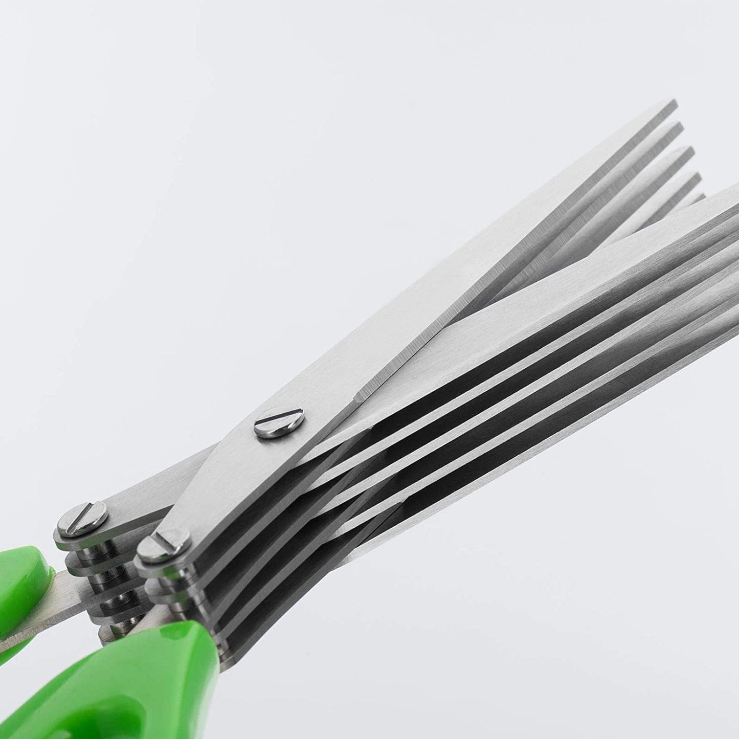 Multifunction Vegetable Stainless Steel Herbs Scissor with 5 Blades - Springkart 