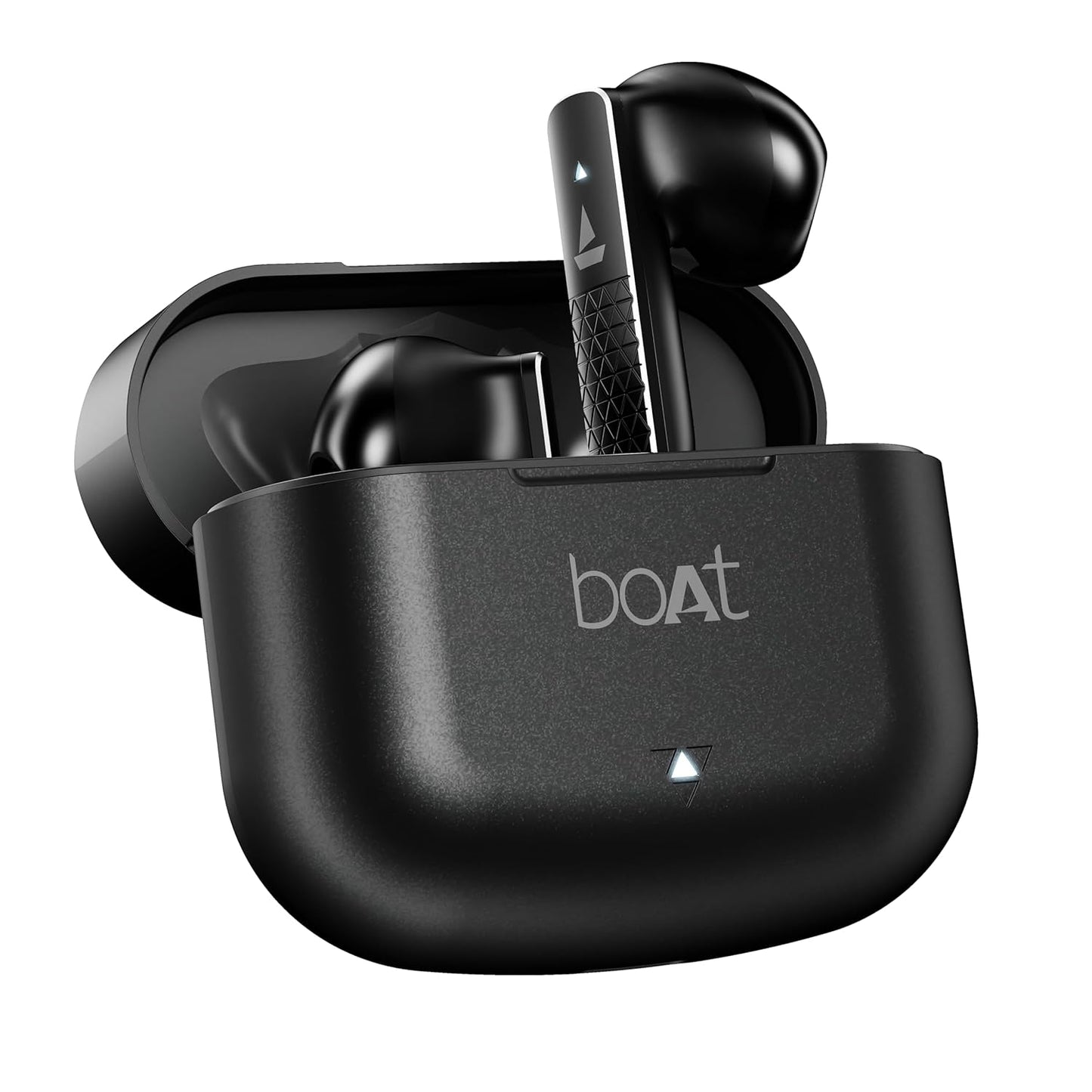 boAt Airdopes 91 Prime, 45HRS Battery, 13mm Drivers, Metallic Finish, Low Latency,ENx Tech, Fast Charge, v5.3 Bluetooth TWS in Ear Earbuds Wireless Earphones with mic (Midnight Black) - Springkart 