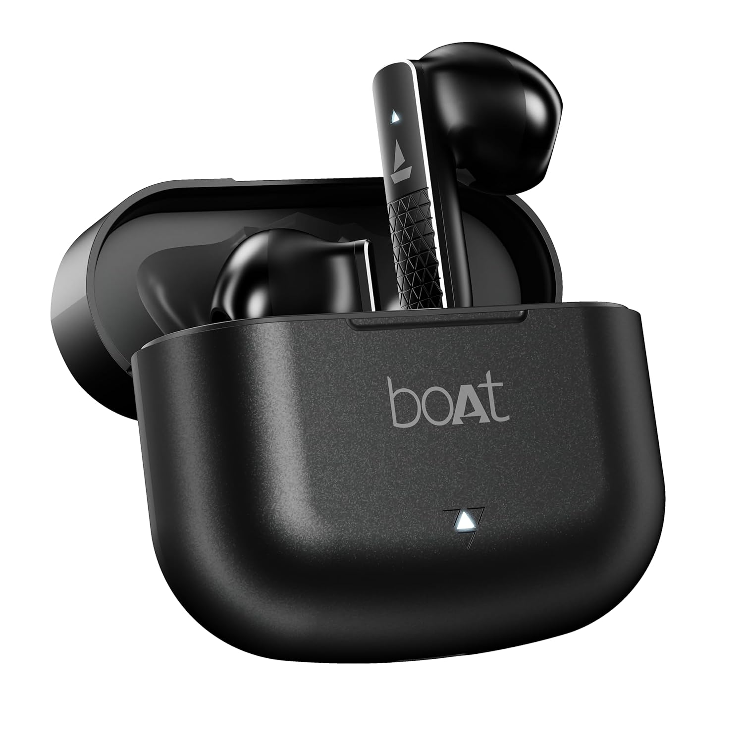 boAt Airdopes 91 Prime, 45HRS Battery, 13mm Drivers, Metallic Finish, Low Latency,ENx Tech, Fast Charge, v5.3 Bluetooth TWS in Ear Earbuds Wireless Earphones with mic (Midnight Black) - Springkart 