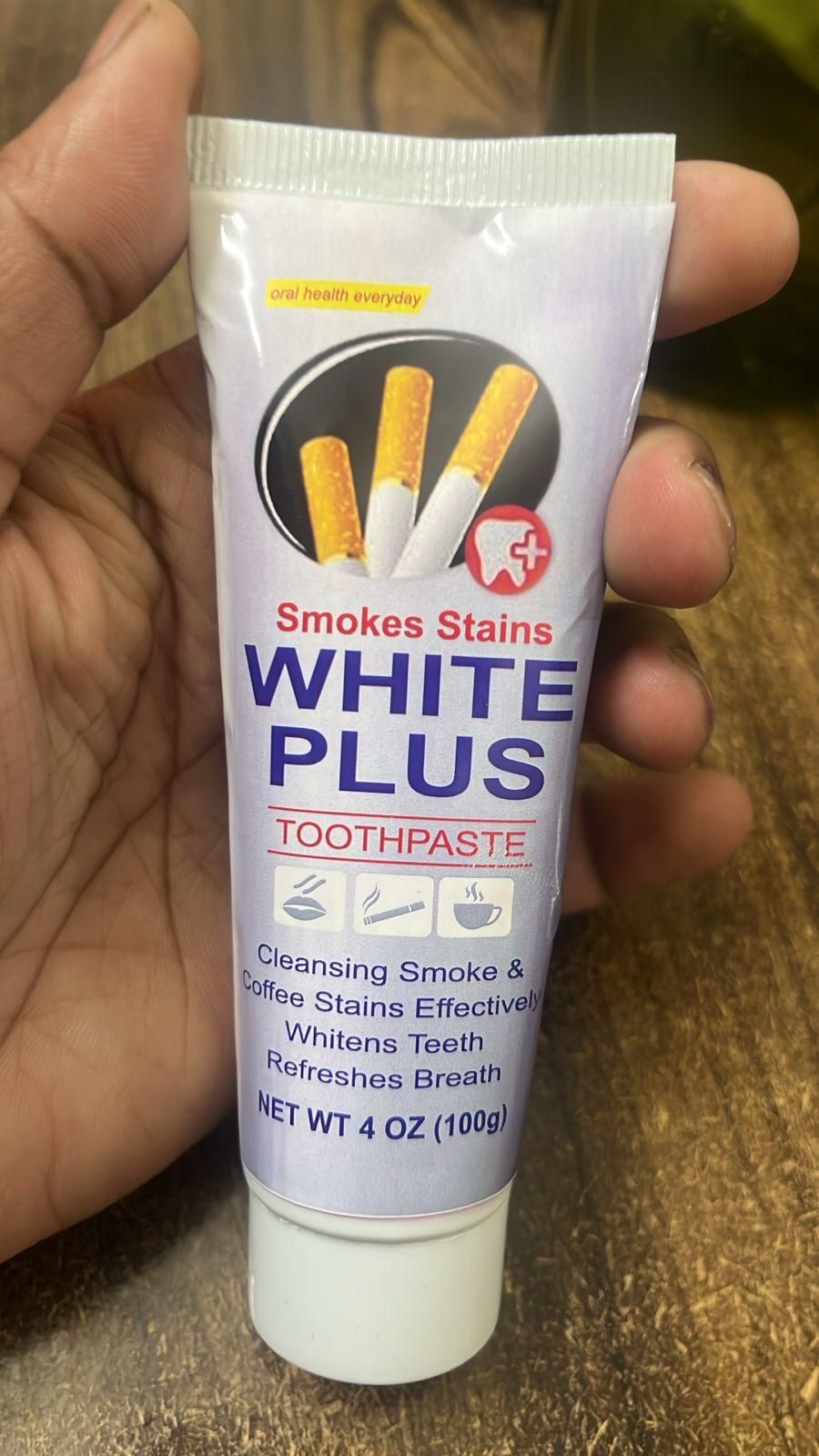 Smoke Stains White Plus Toothpaste 200g Pack of 2 - Springkart 