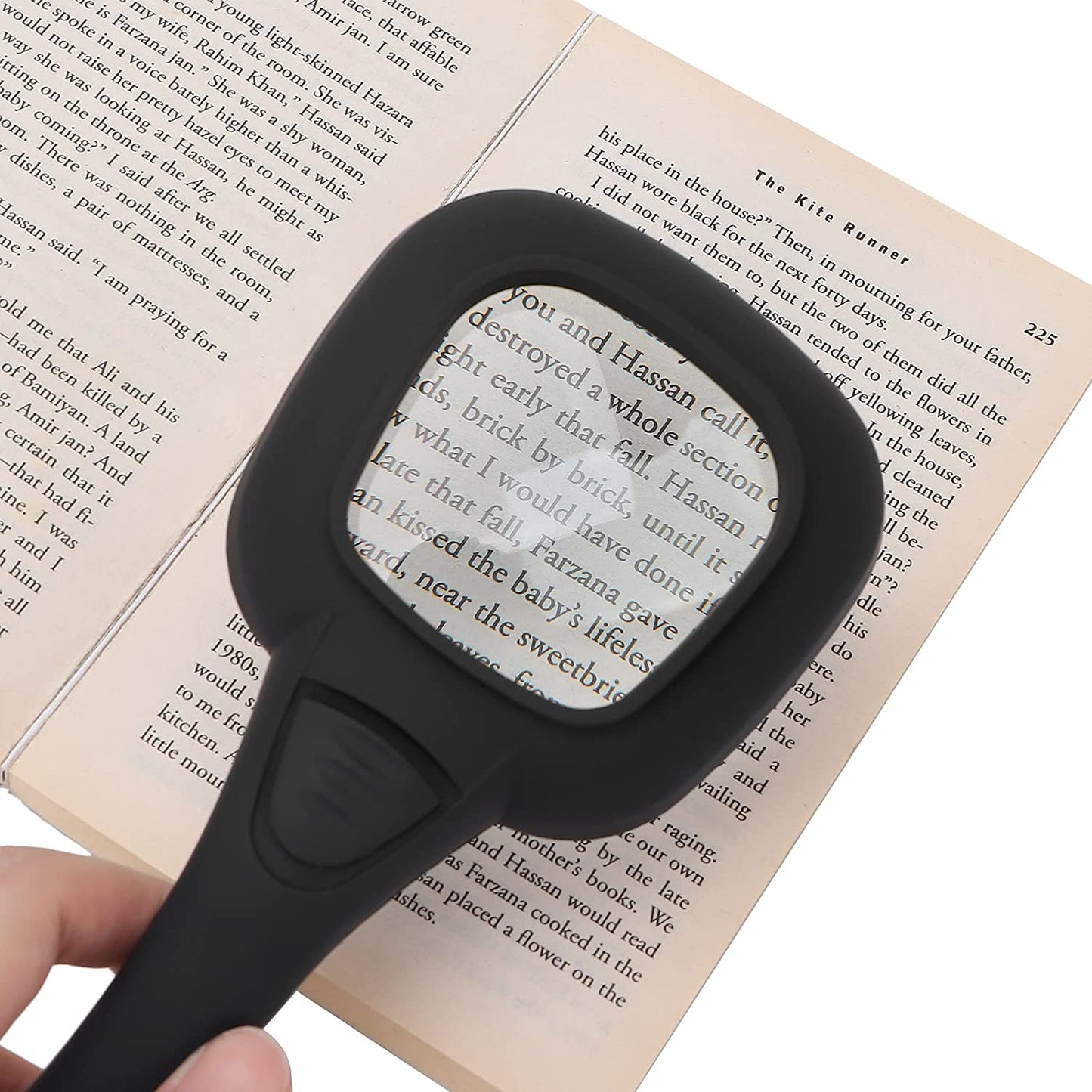Handheld Magnifying Glass 6 LED Illuminated Lighted Magnifier for Seniors Reading, Soldering, Inspection, Coins, Jewelry, Exploring - Springkart 