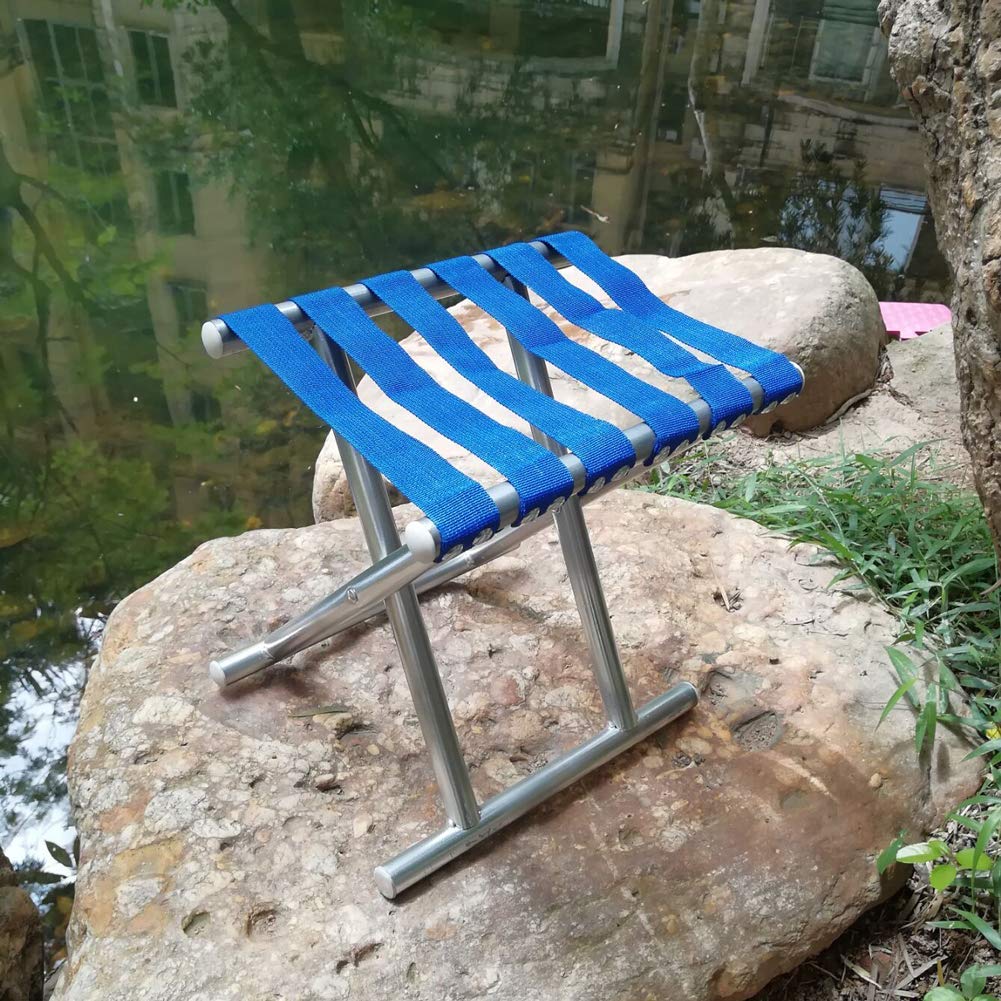 Folding Beach Tool Best Folding Stool Portable Travel Train Chair Outdoor Rest Seat Fishing Beach Picnic Hiking Backpacking Stool, Camping Fishing Hiking Picnic Garden (1 Pc ) - Springkart 