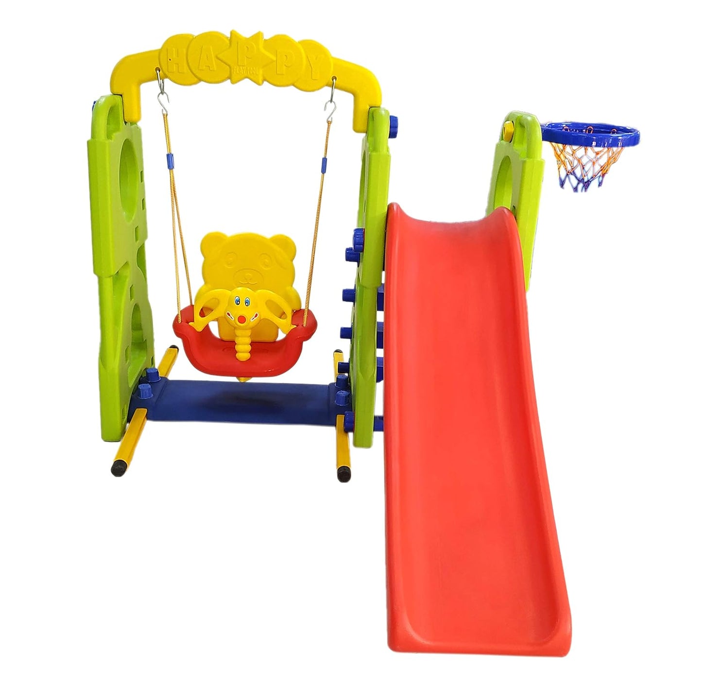 eHomeKart Slide and Swing Combo for Kids - PlayTool Happy Garden Slider Combo (Happy Slide Cum Swing Combo) - 153 x 86 x 103 cm