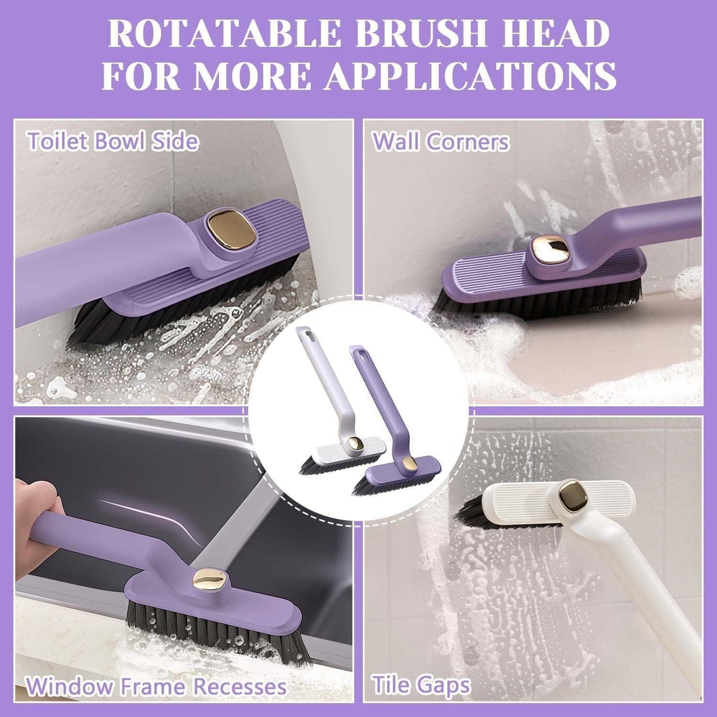 Multi-Function Rotating Crevice Cleaning Brush - Springkart 