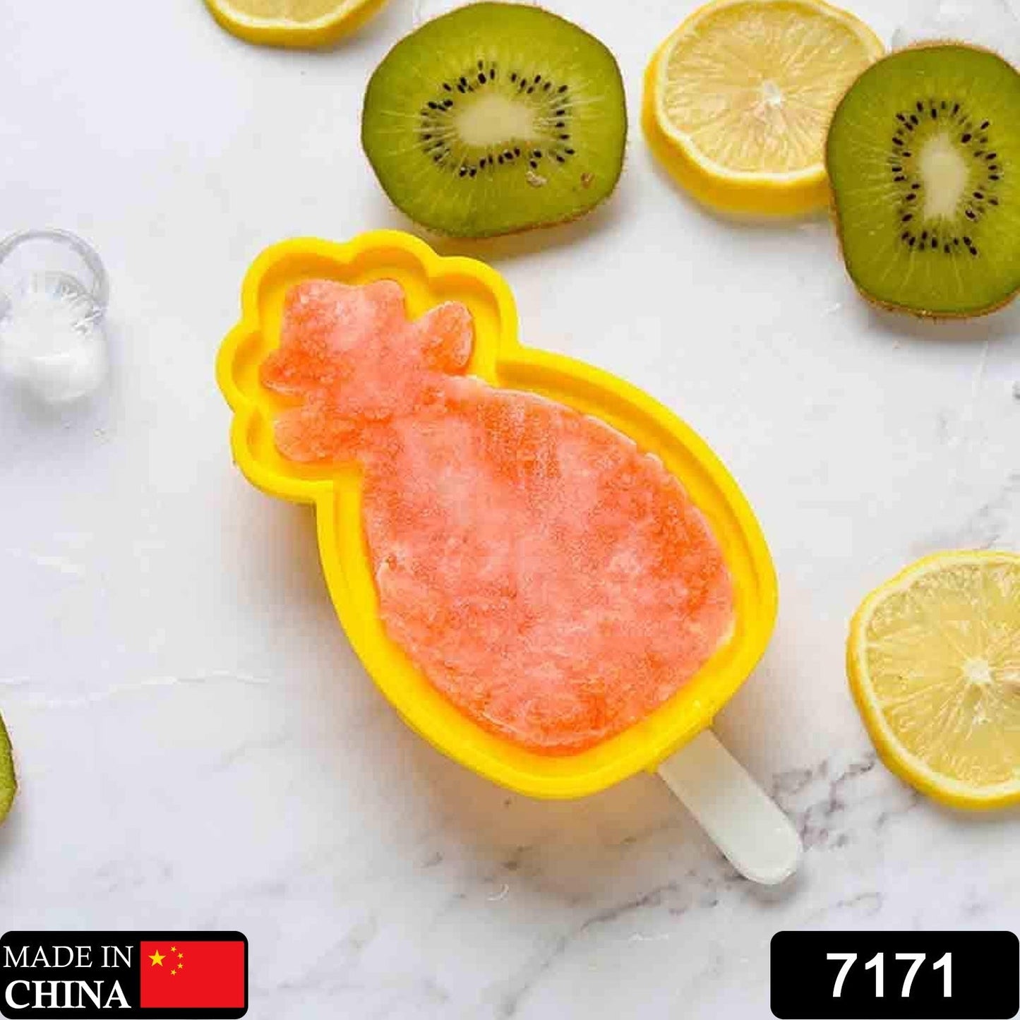 Pineapple Shape Popsicle Molds - Durable Silicone Ice Candy Cream Mould, DIY Ice Pop Kitchen Tool - Springkart 