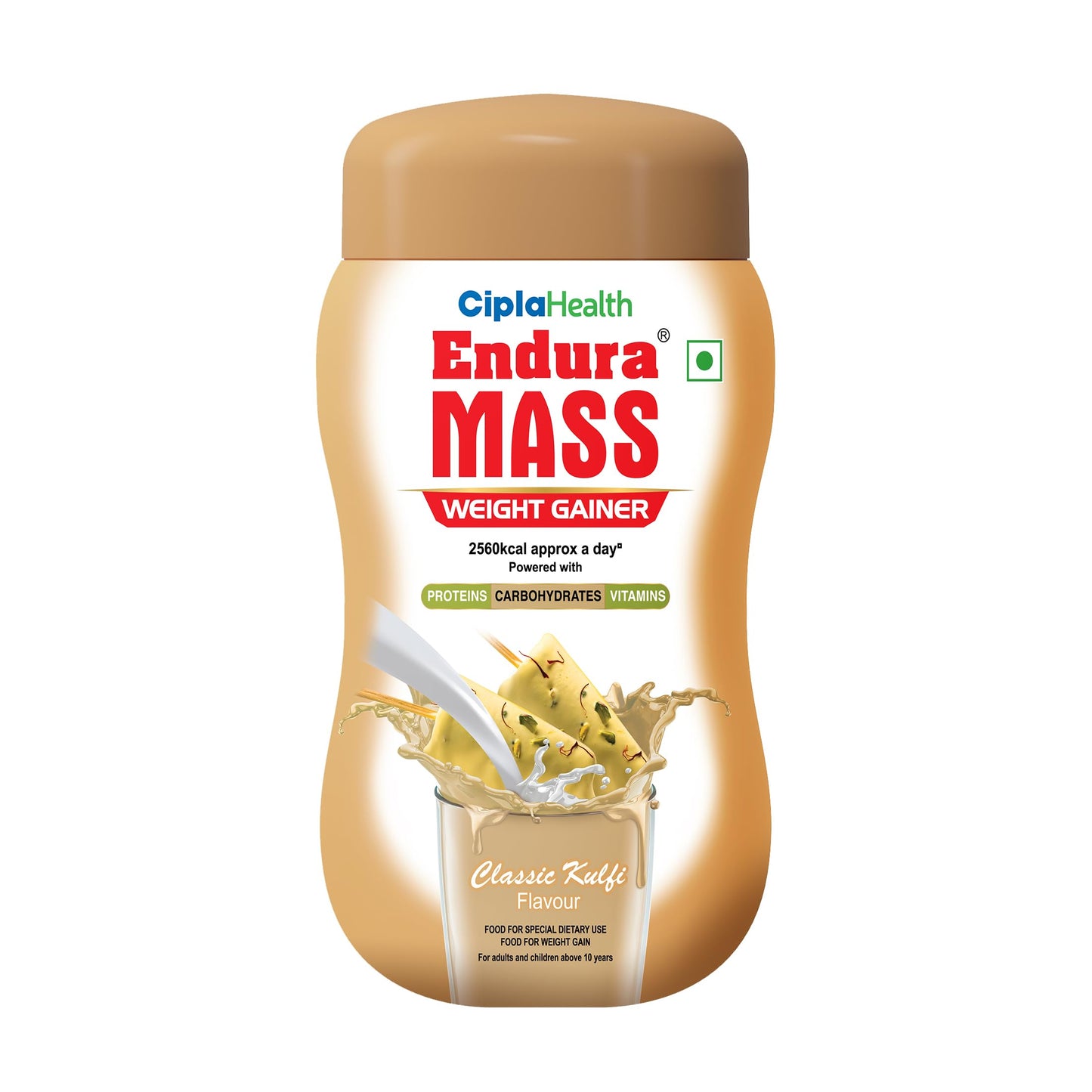 Endura Mass Weight Gainer Powder 550g Banana Flavour | Unique blend of 3 Sources of Protein, Carbs, Vitamins & Essential Minerals | Ideal for Children Above 10 Years, Men, Women & Athletes