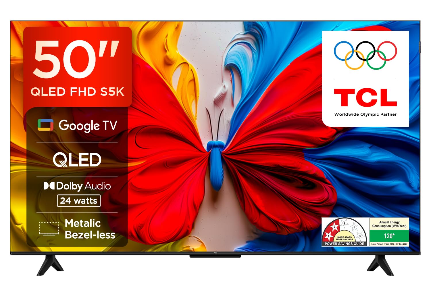 TCL 80 cms (32 inches) V5C Series Full HD Smart QLED Google TV 32V5C