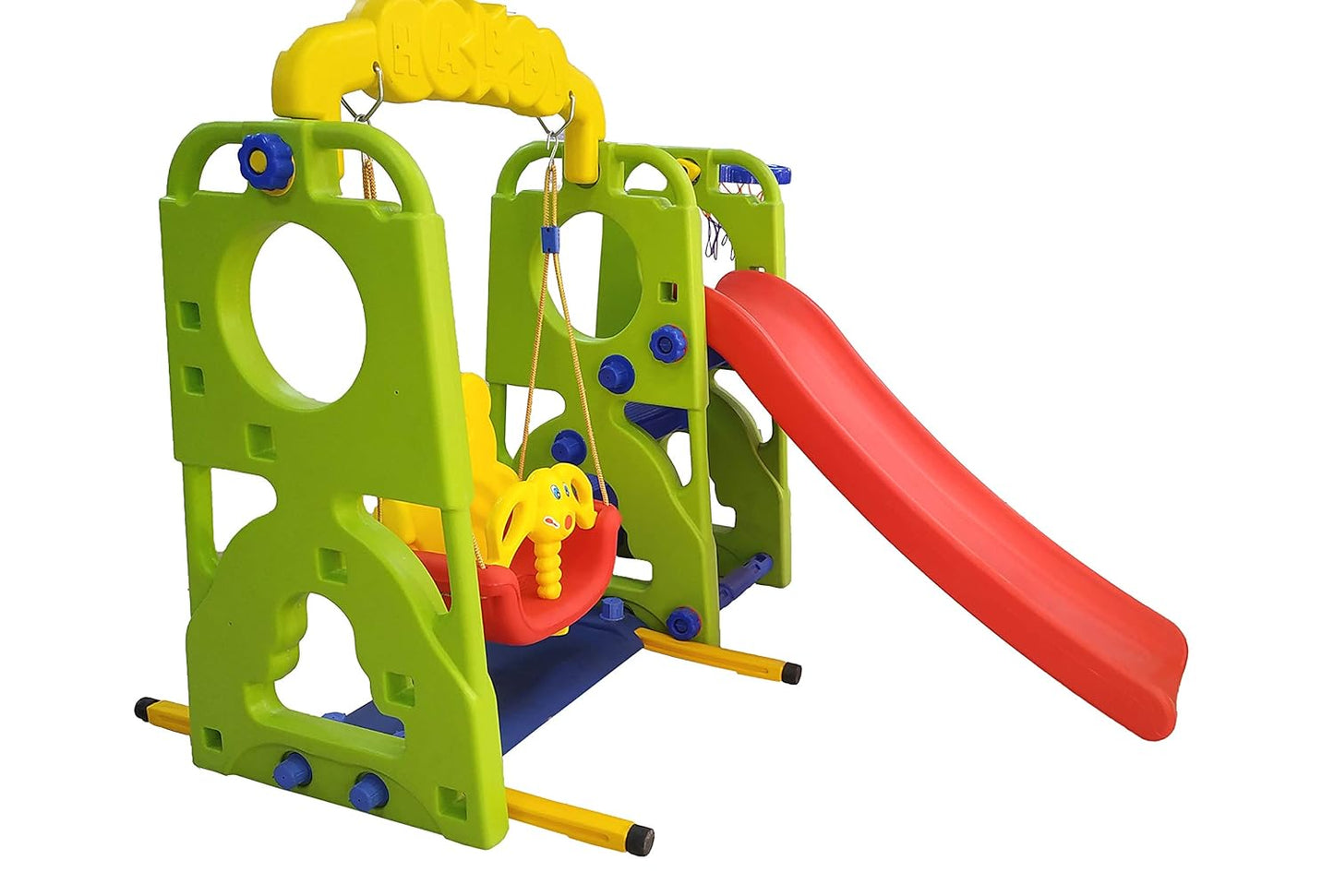 eHomeKart Slide and Swing Combo for Kids - PlayTool Happy Garden Slider Combo (Happy Slide Cum Swing Combo) - 153 x 86 x 103 cm