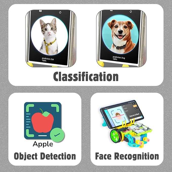 WitBlox AI Artificial Intelligence Robotic Science Kit for 101+ Project 174 Part 8 Yrs+, Interlocking Bricks, Electronic Sensor & Circuits to create Logic 2 Free Live Classes Gift Toy for Boys & Girls