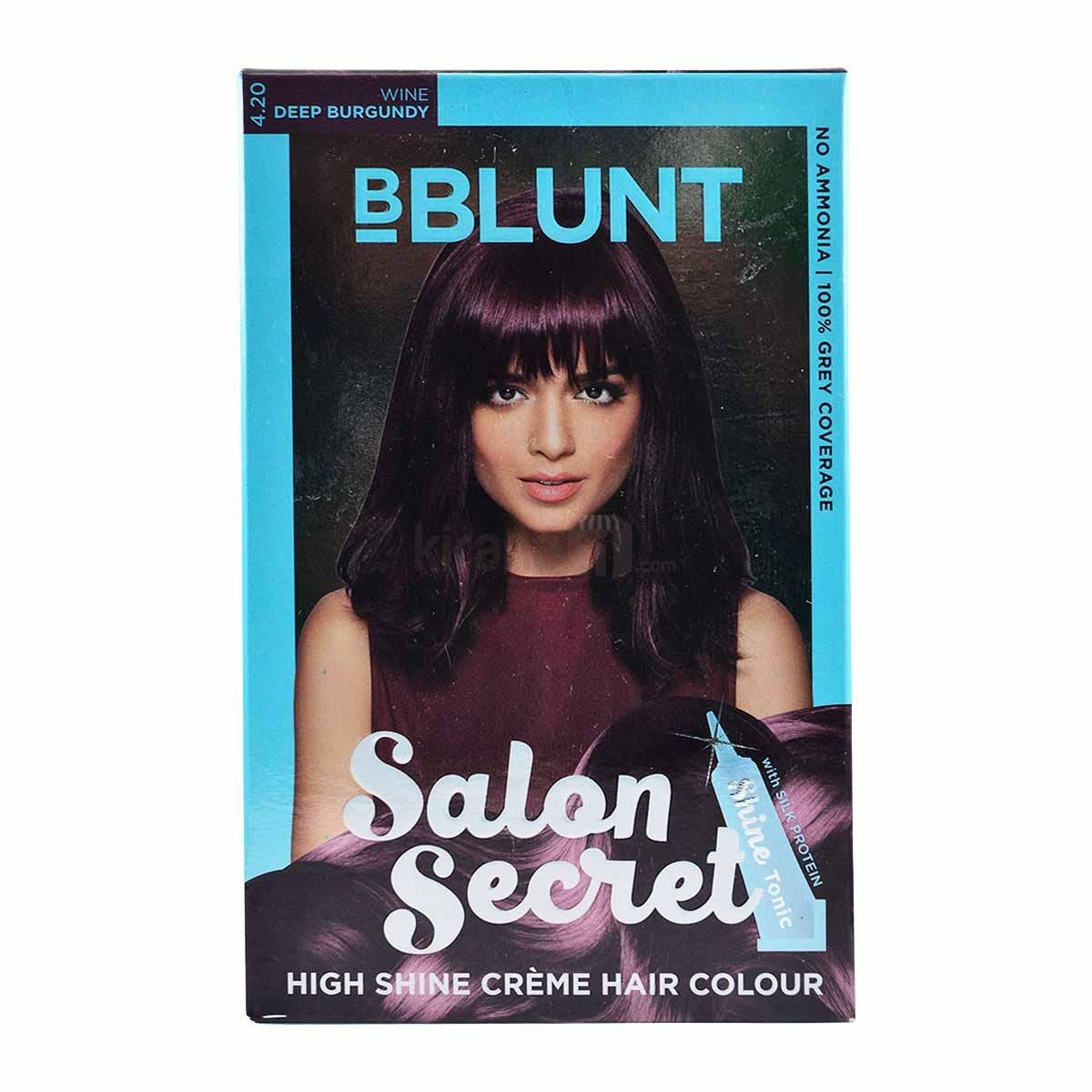 Bblunt Salon Secret High Shine Crã¨Me Hair Colour, 100G - Natural Black 1 (Pack Of 1)