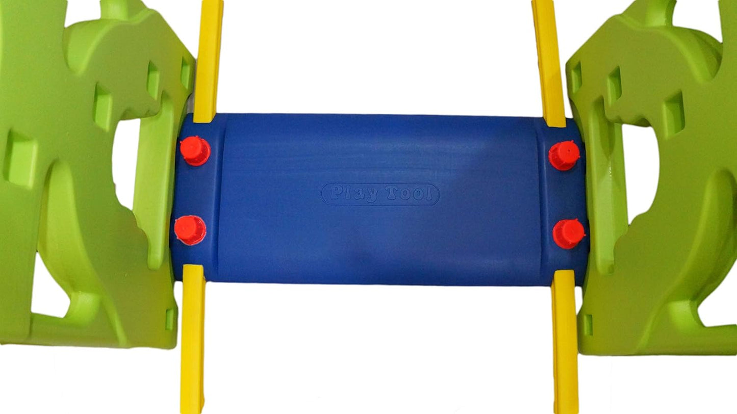 eHomeKart Slide and Swing Combo for Kids - PlayTool Happy Garden Slider Combo (Happy Slide Cum Swing Combo) - 153 x 86 x 103 cm