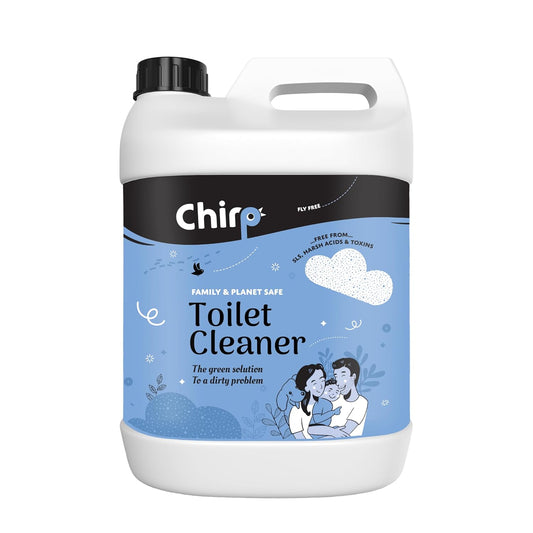 Chirp – Toilet Bowl Cleaner Liquid, Natural, Organic, Septic Safe, Fumes-free, For Home and Office (5 Lits)
