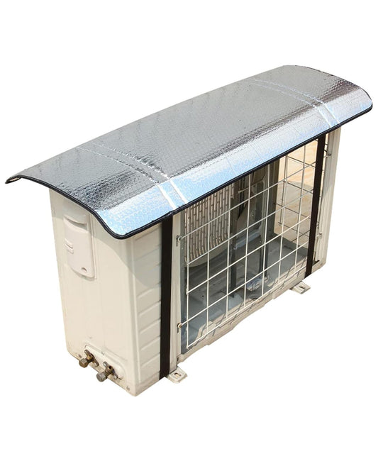 AC Outdoor Unit Protector Cover - Waterproof Dustproof Heat Insulation With Adjustable Buckle Hooks