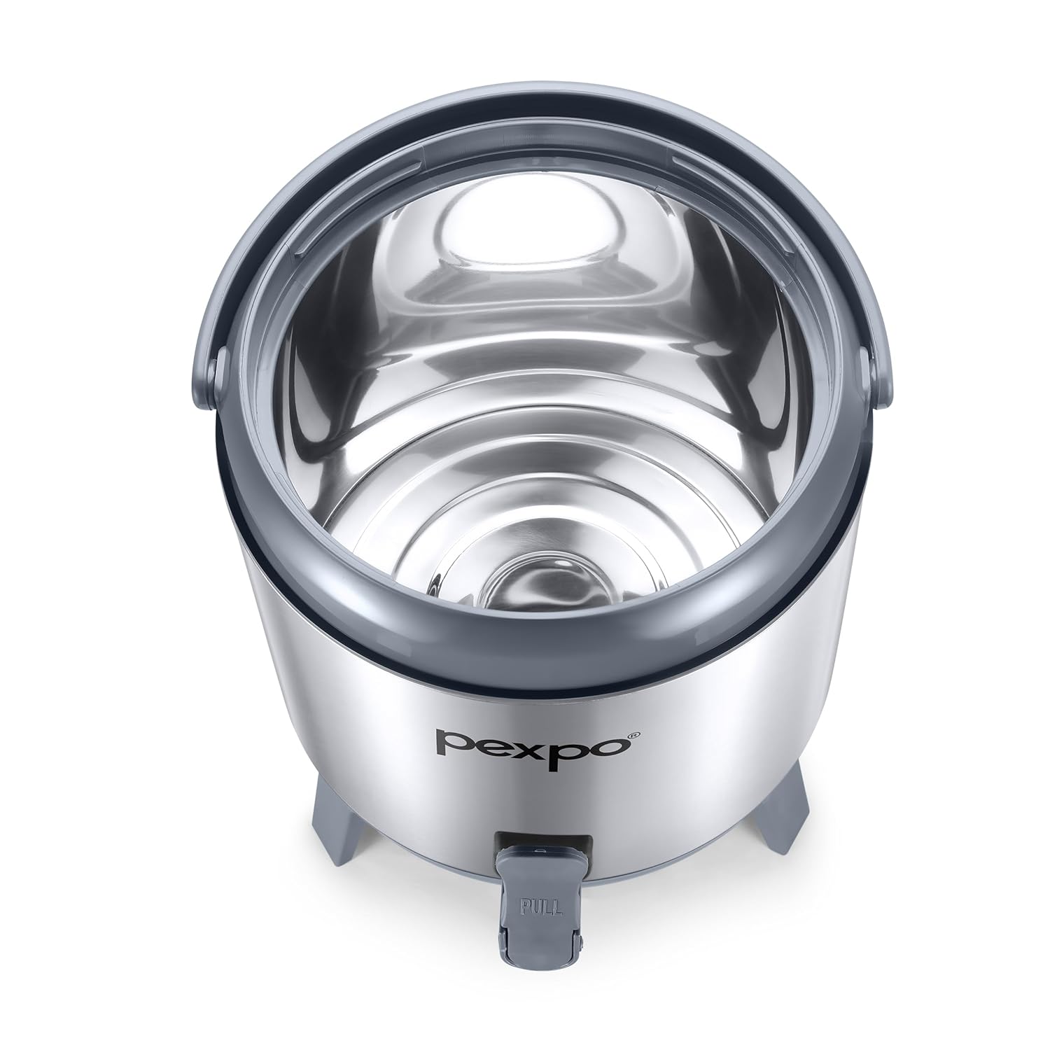 Pexpo Superio 8 Stainless Steel Insulated Camper/Water Jug | Sturdy Base | Water Dispenser | BPA Free | for Home, Kitchen, Picnic, Outdoor (8 liters, Silver)