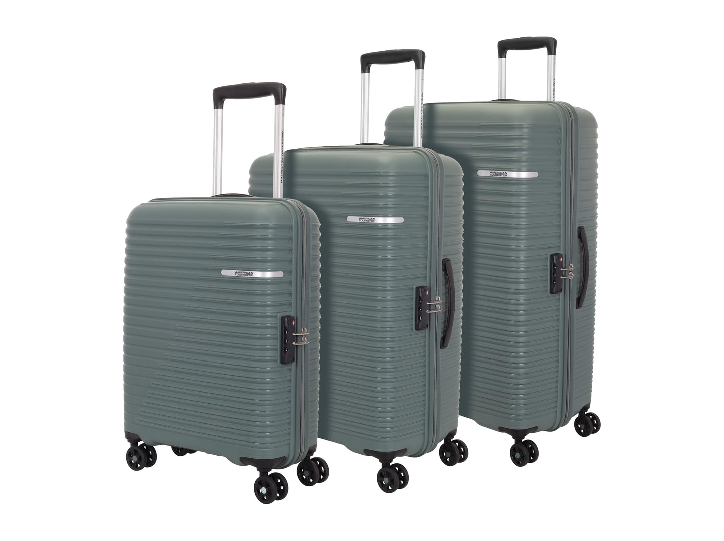 American Tourister Liftoff+|Medium Size Check-in Spinner Trolley Bag (67 cm) for Travel|360° 8 Wheel Travel Luggage|Hard Case Polypropylene (PP) Suitcase|Mounted TSA Lock|Seafoam Blue
