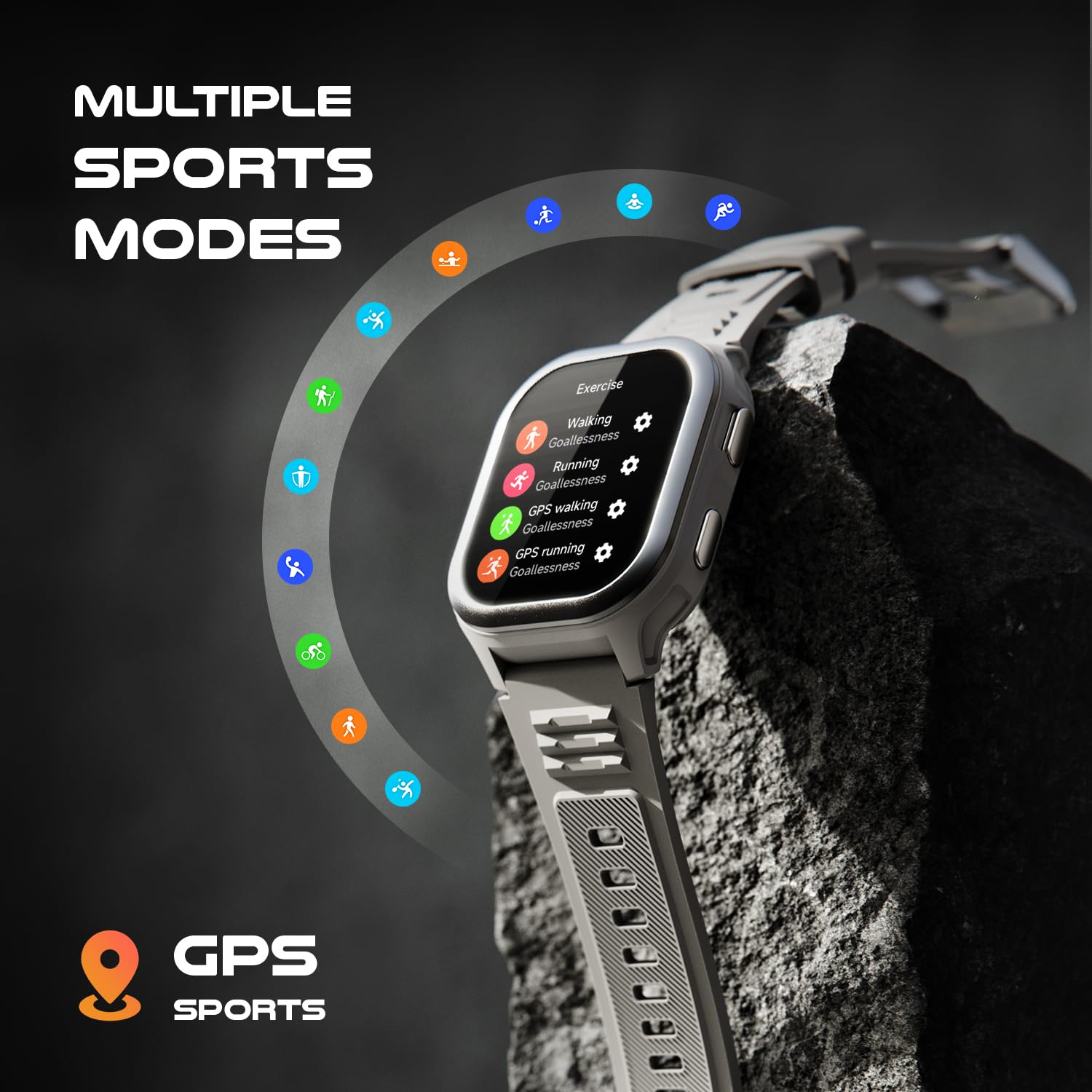 Fire-Boltt 4G Pro Volte Calling Smart Watch- 2.02” TFT Display, 4G Nano-SIM GPS, Health Suite, Sports Modes, 400mAh Battery (Gray) - Springkart 