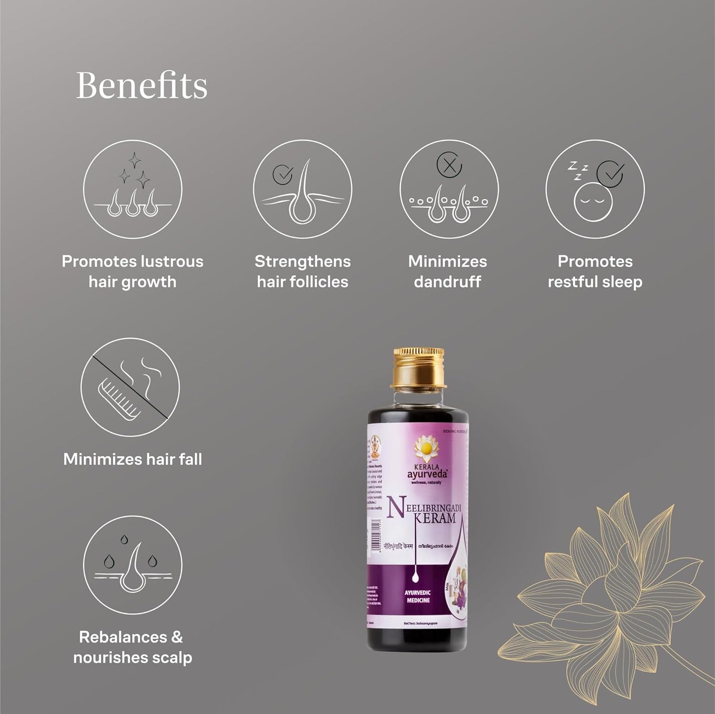 Kerala Ayurveda Neelibringadi Keram Liquid - 200 ml - Springkart 