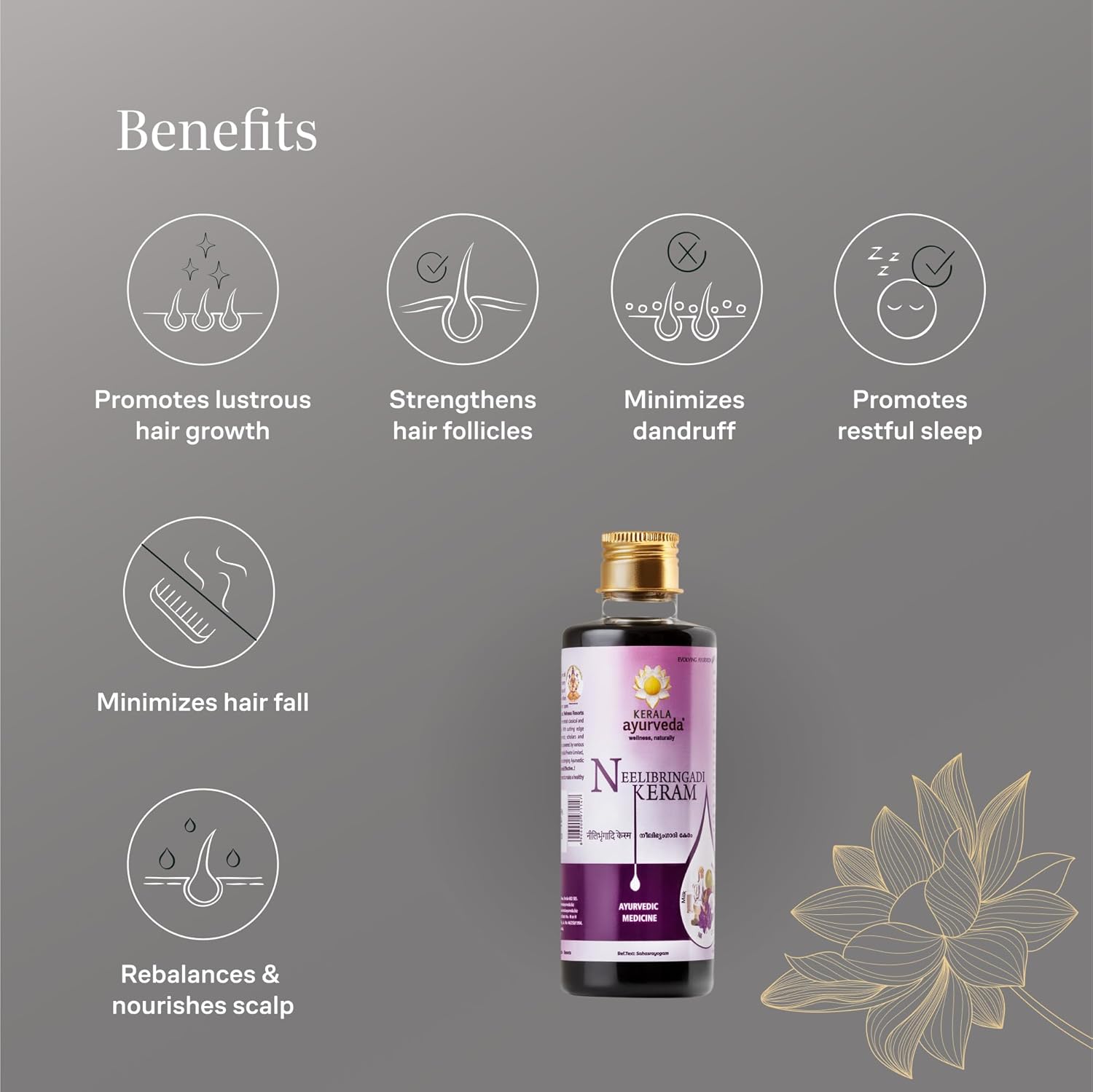 Kerala Ayurveda Neelibringadi Keram Liquid - 200 ml - Springkart 