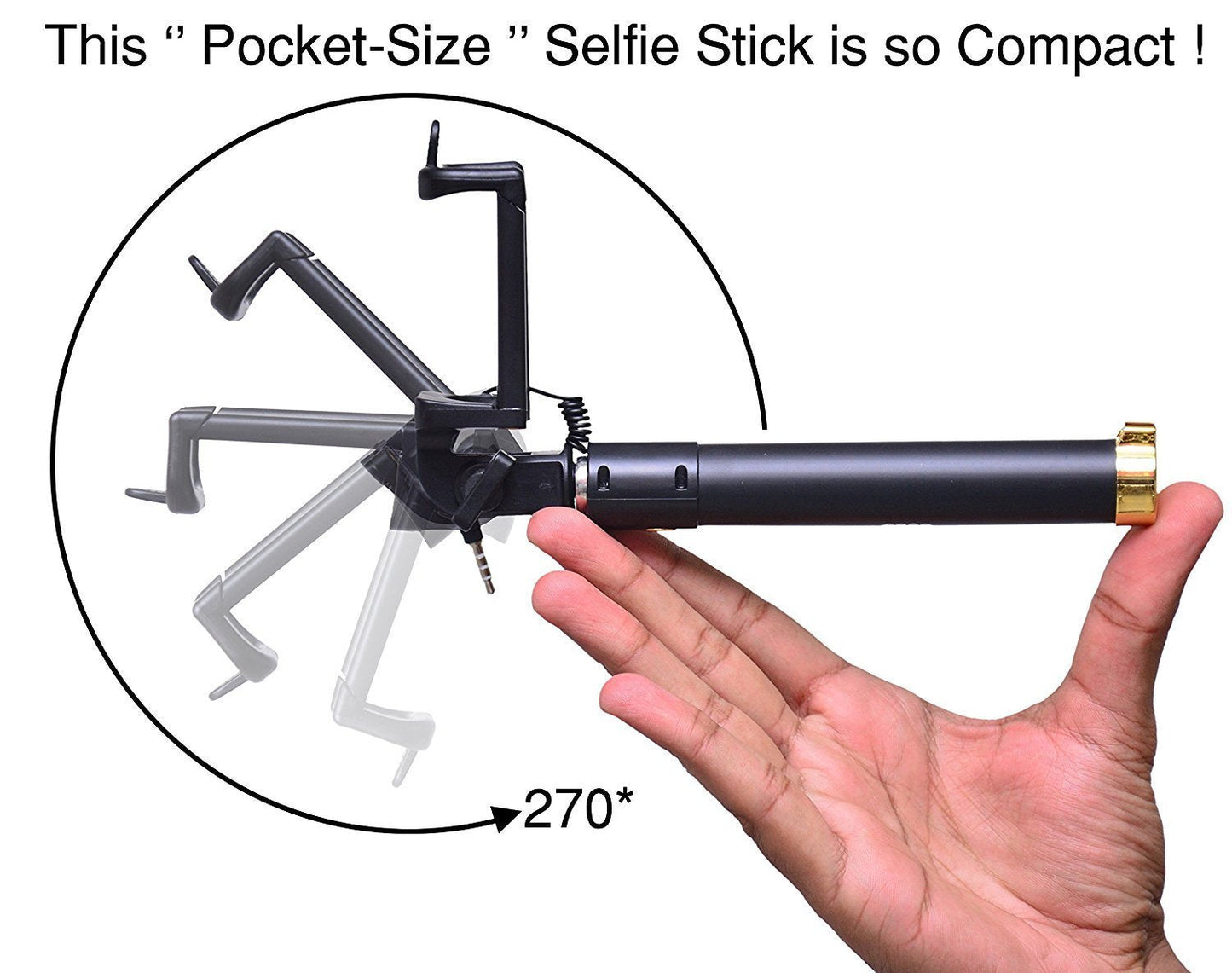 Selfie Sticks Box with Aux Wire for All Smart Phones - Springkart 