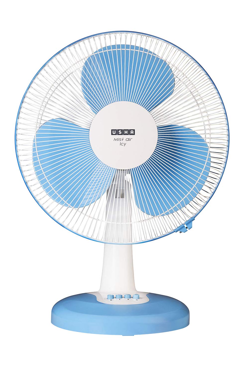 USHA Maxx Air Ultra Table Fan | 400MM Sweep Size | 1350 RPM | Aerodynamic Blade Design for High Air Delivery | Corrosion Protection with Plastic Blades | 3 Speed Settings | 100% Copper Motor | 2 Year Warranty | White