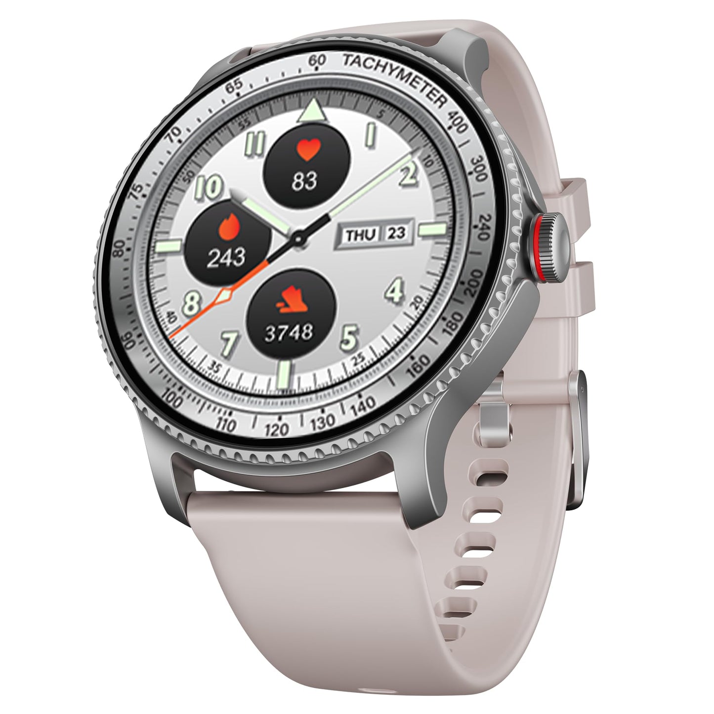 boAt Lunar Discovery w/ 1.39" (3.5 cm) HD Display, Turn-by-Turn Navigation, DIY Watch Face Studio, Bluetooth Calling, Emergency SOS, QR Tray, Smart Watch for Men & Women(Active Black)