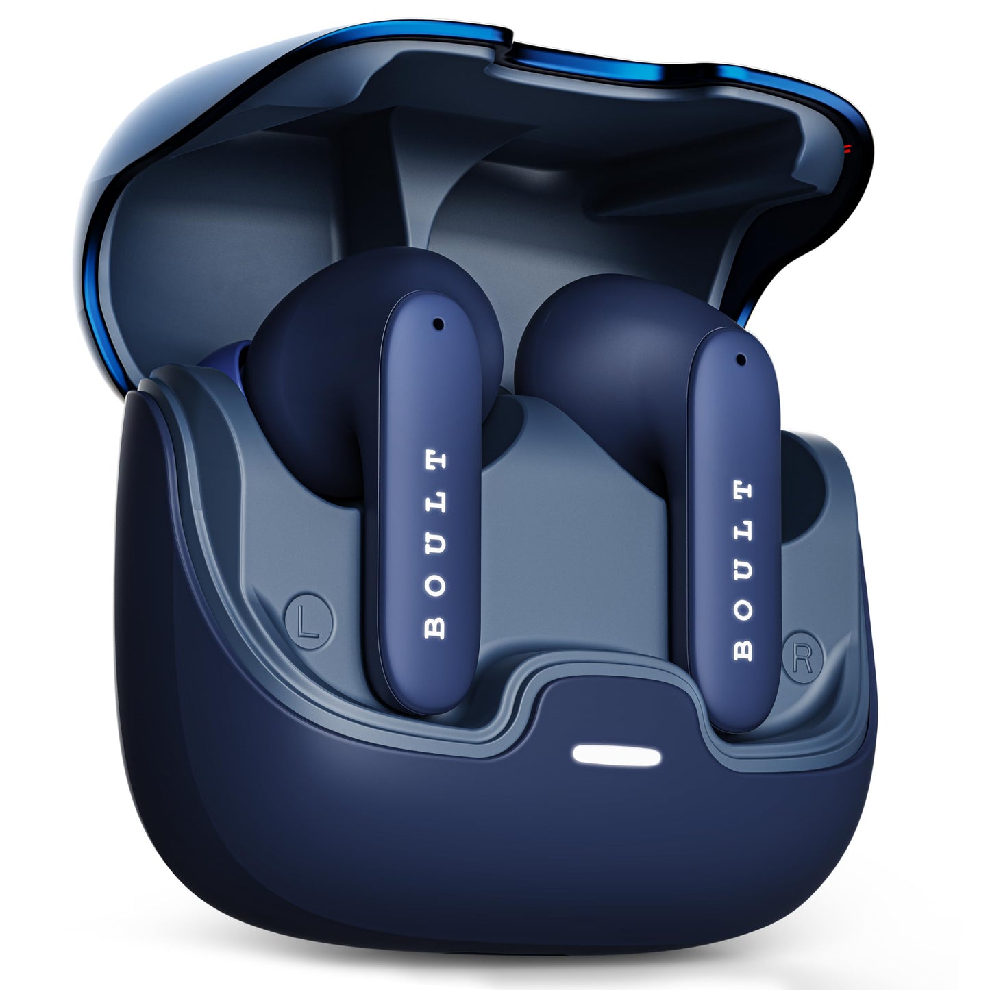 Boult Audio Z40 Pro with 100H Playtime, Quad Mic ENC, 45ms Low Latency Gaming, Premium Rubber Grip Case, 13mm Bass Drivers, Made in India TWS Bluetooth 5.3 Truly Wireless in Ear Earbuds (Metal) - Springkart 
