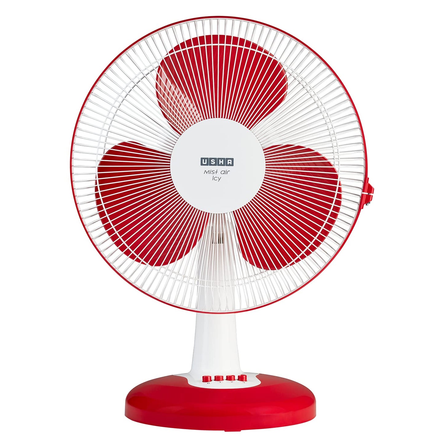USHA Maxx Air Ultra Table Fan | 400MM Sweep Size | 1350 RPM | Aerodynamic Blade Design for High Air Delivery | Corrosion Protection with Plastic Blades | 3 Speed Settings | 100% Copper Motor | 2 Year Warranty | White
