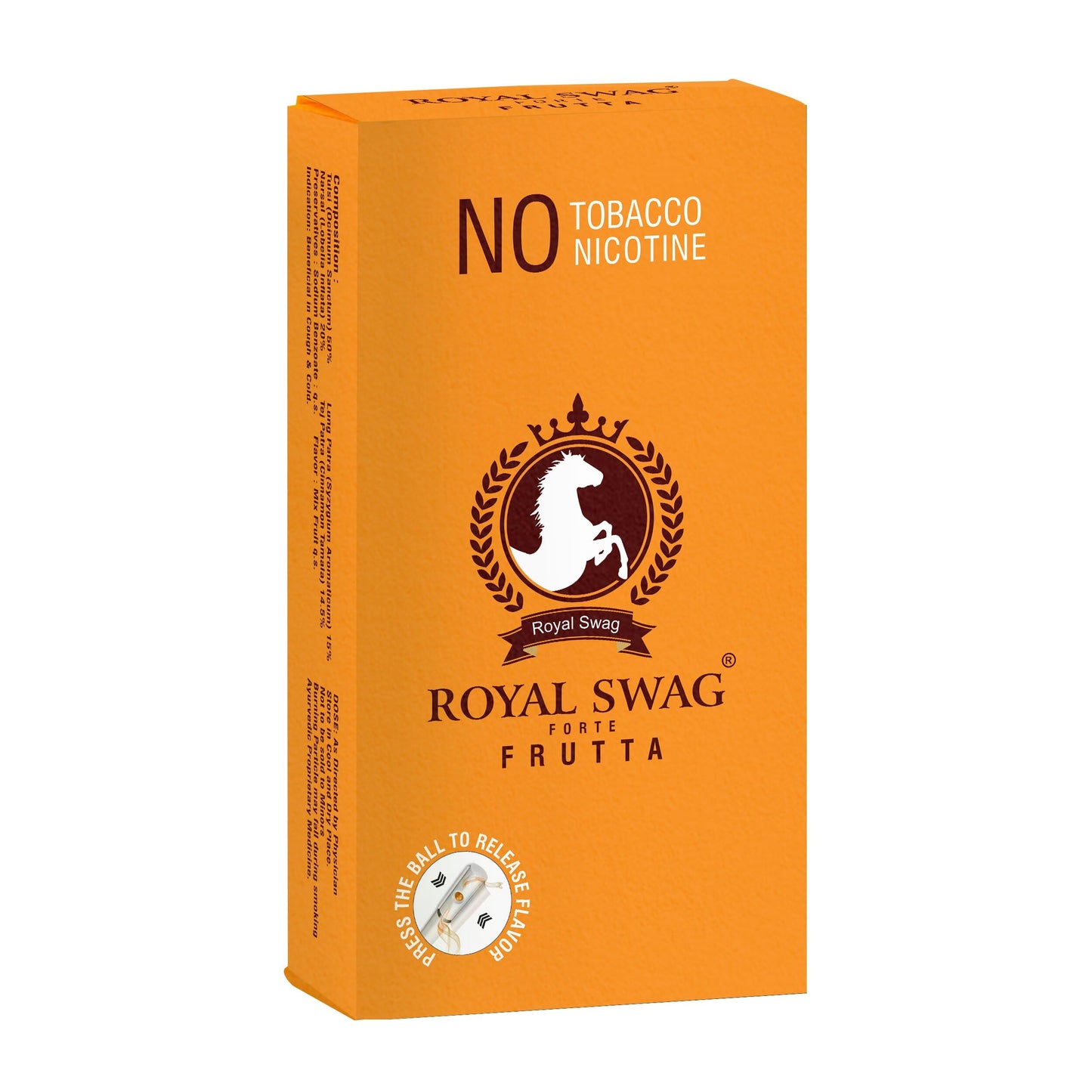 Royal Swag Ayurvedic Herbal Cigarette 100% Tobacco-Free and 100% Nicotine-Free 10 Sticks - | Smoking Cessation