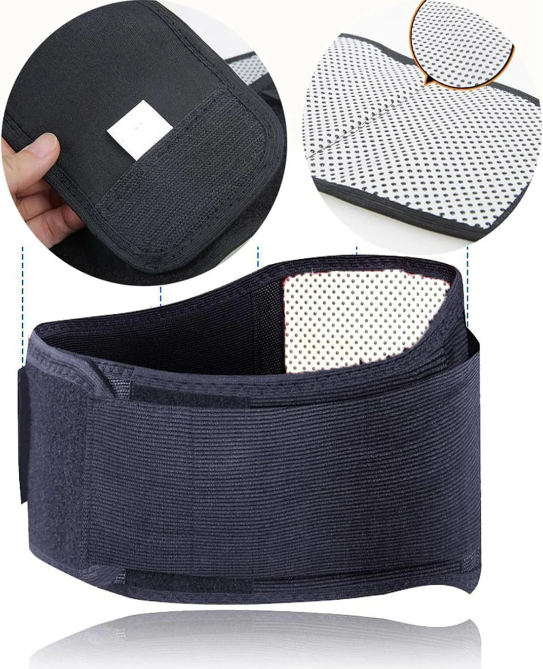 Acupressure Self-Heating Lumbar Support Belt for Pain Relief & Posture Correction