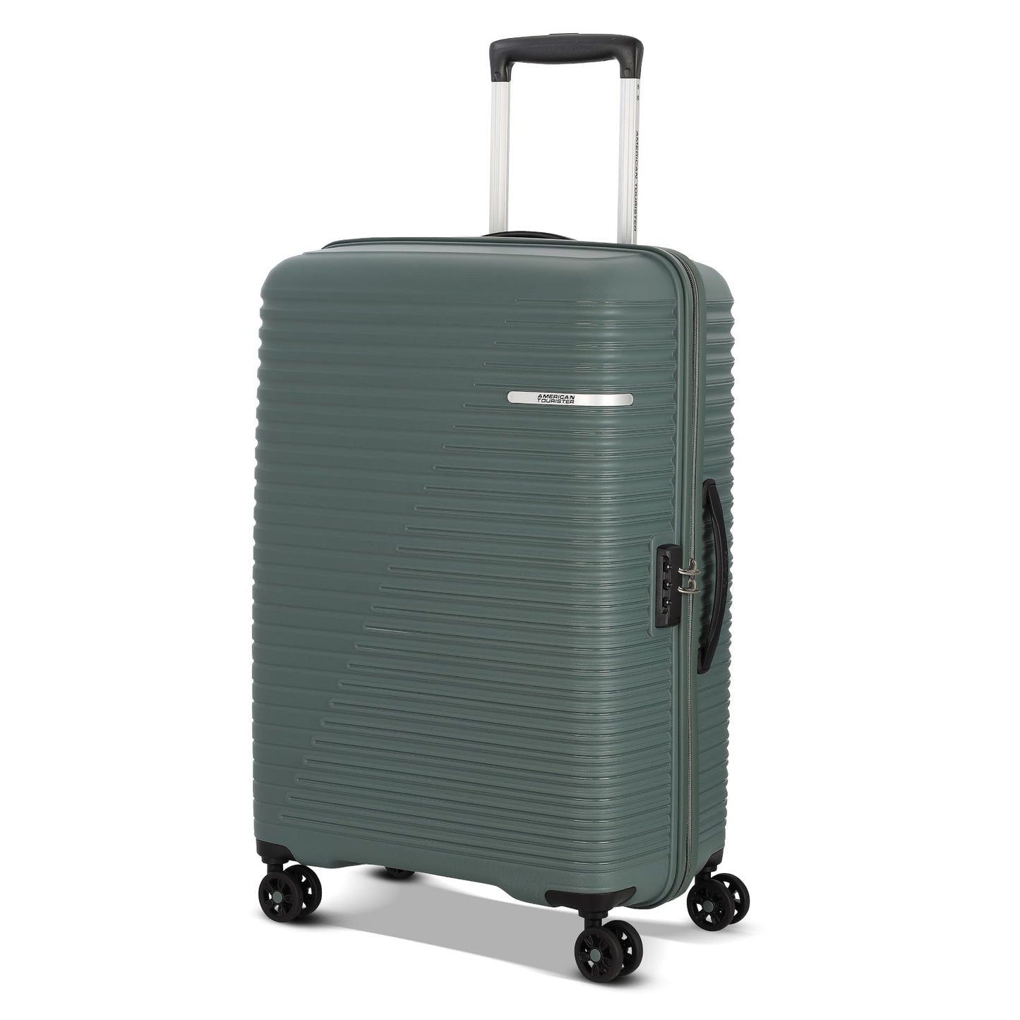 American Tourister Liftoff+|Medium Size Check-in Spinner Trolley Bag (67 cm) for Travel|360° 8 Wheel Travel Luggage|Hard Case Polypropylene (PP) Suitcase|Mounted TSA Lock|Seafoam Blue