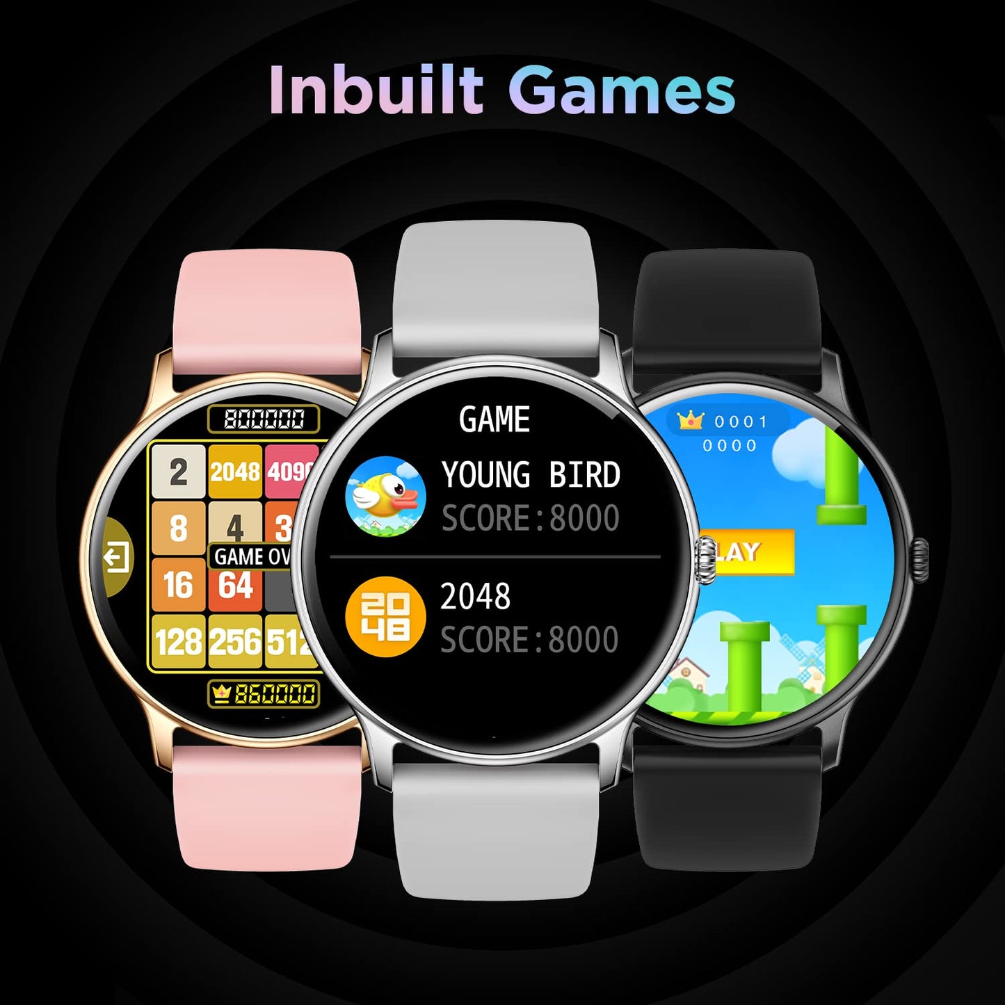 Fire-Boltt Phoenix Smart Watch with Bluetooth Calling 1.3,120+ Sports Modes, 240 * 240 PX High Res with SpO2, Heart Rate Monitoring & IP67 Rating (Black) - Springkart 