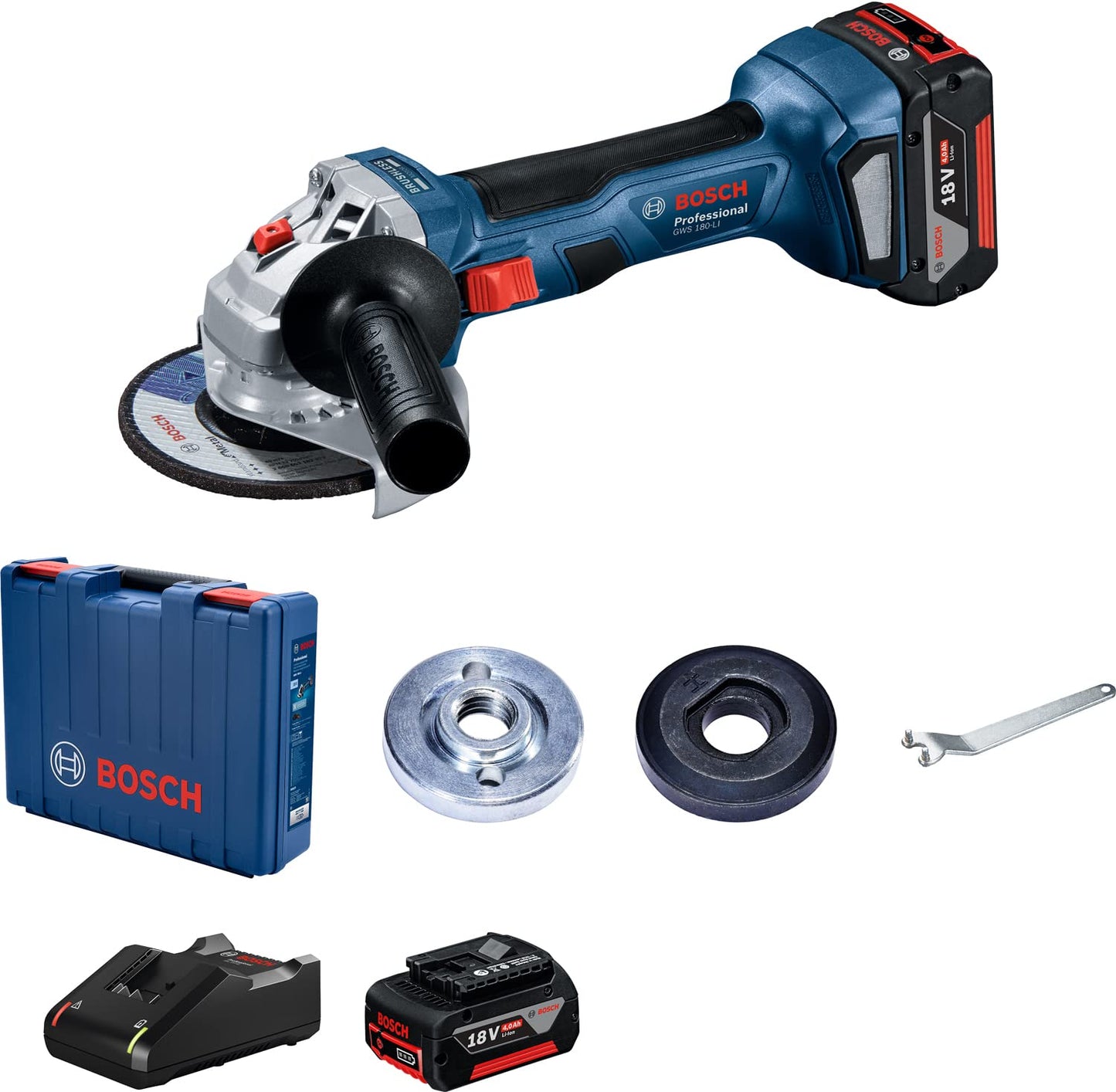 BOSCH Professional GWS 600 Angle Grinder | 670W Power | No-load Speed of 11000 RPM | Versatile Cutting and Grinding Tool | M10 Grinding Spindle Thread | 100 mm Disc | 1 Year Warranty